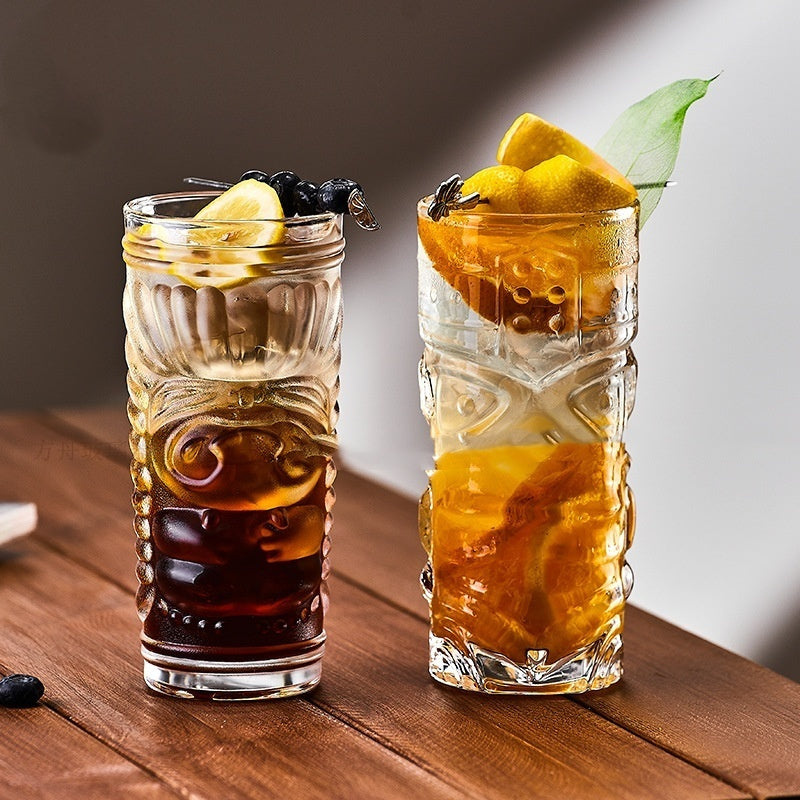 Creative Thickened Glass Tiki Cocktail Cup