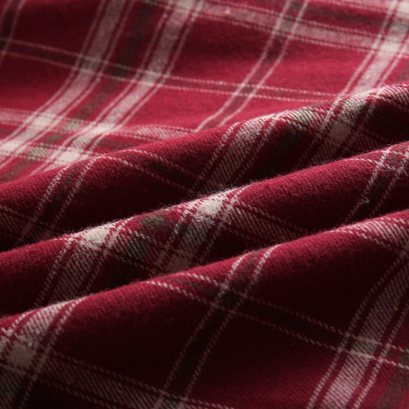 Vintage Check V-Neck Dress