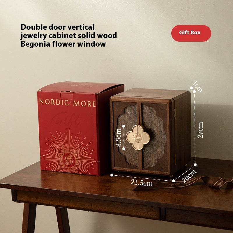 Wooden Jewelry Box Storage Box High-end Exquisite National Style Hand Jewelry New Chinese Jewelry 520 Gift One Piece Dropshipping