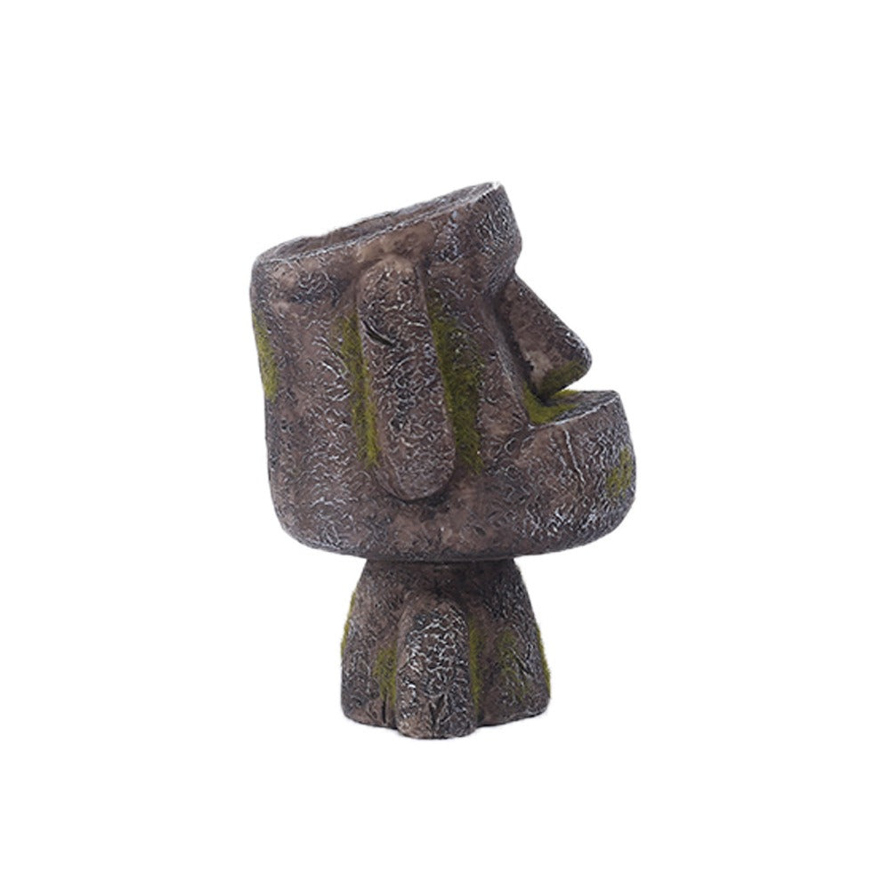 3D Resurrection Island Stone Statue Pen Holder Bathroom Storage Decoration Resin