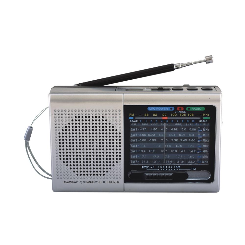 Supersonic 9 Band Radio With Bluetooth (SC-1080BT)