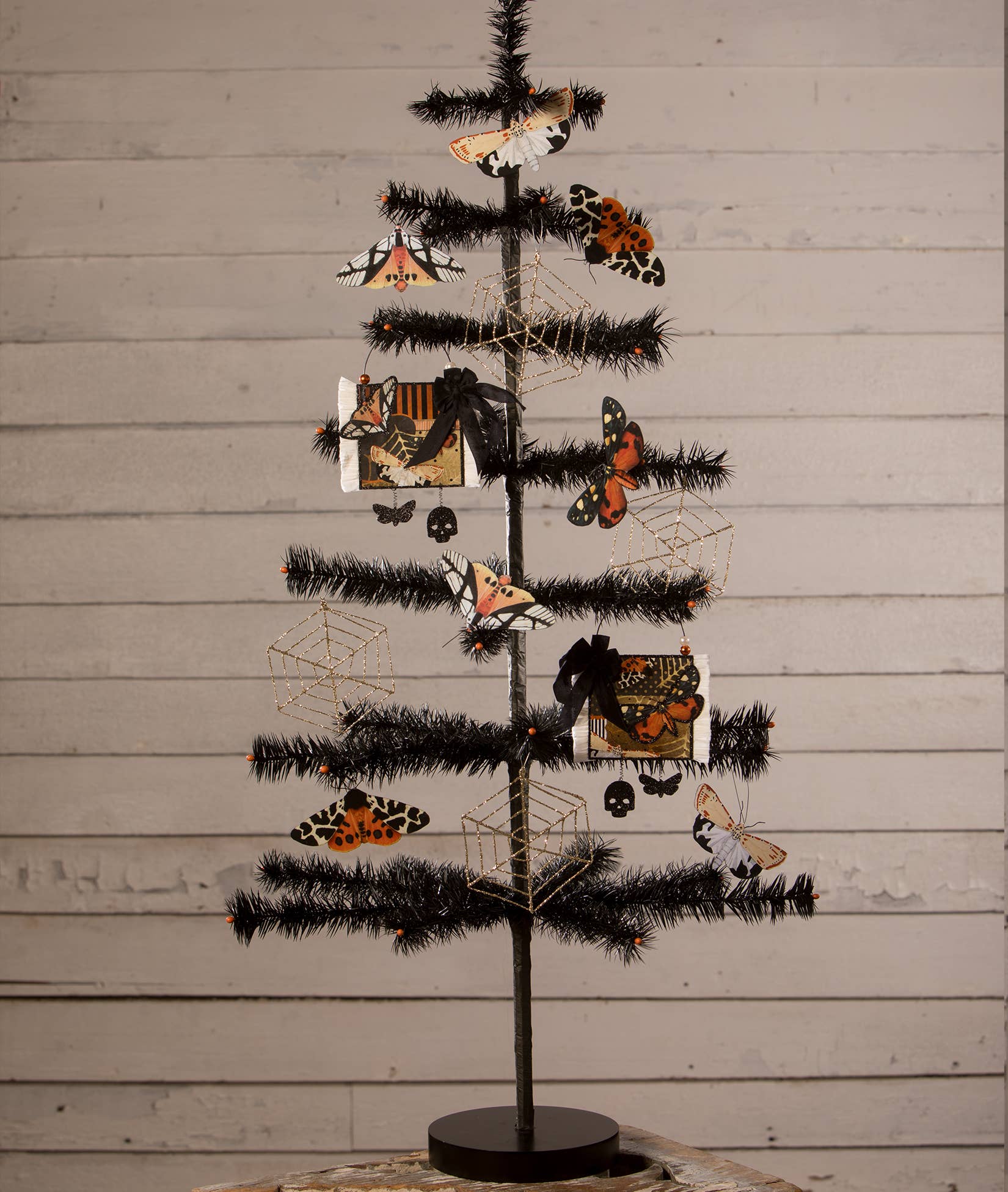 Halloween Moth Eclipse Ornaments Set of 4 LAST CHANCE!