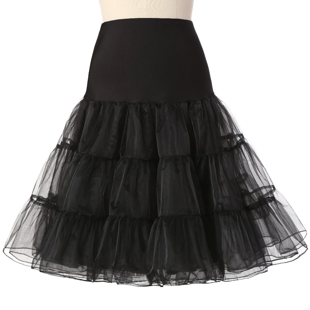 Short Petticoat For Wedding Vintage Tulle Petticoat Crinoline Underskirt Rockabilly Swing Tutu Skirt