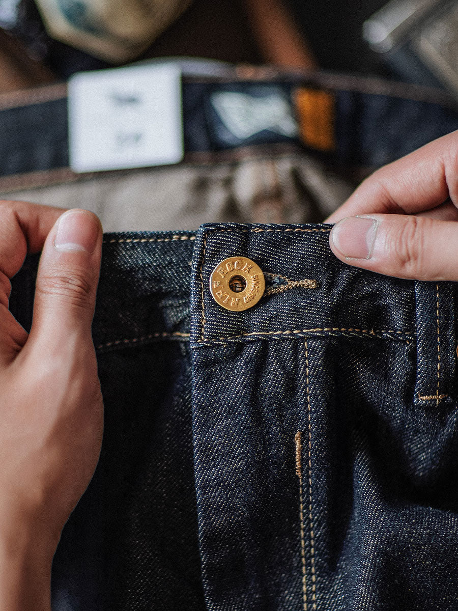 Selvedge Raw Denim Relaxed Tapered Jeans