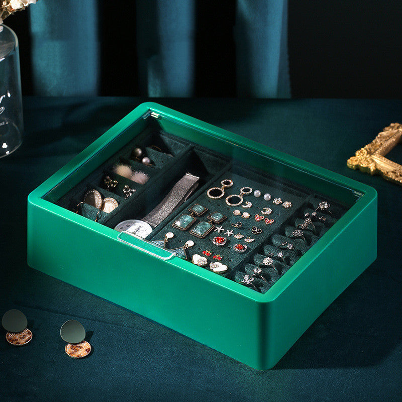 Double-layer Large-capacity Transparent Jewelry Box