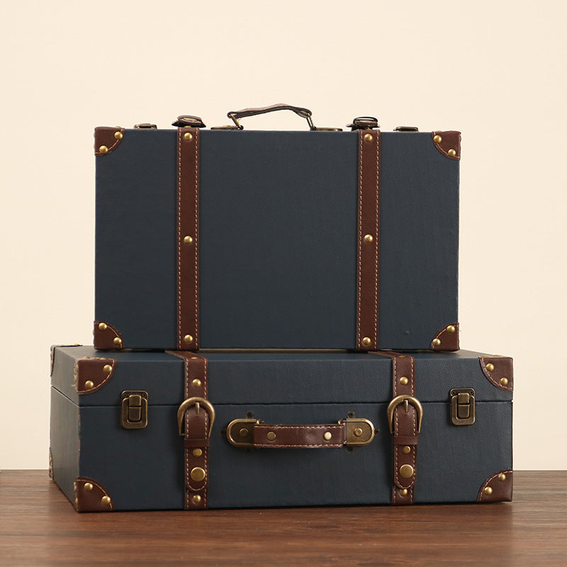European-style Retro Suitcase Storage Box