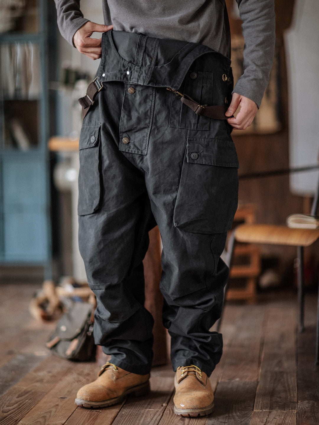 Pockets Dungaree Bibs Overall