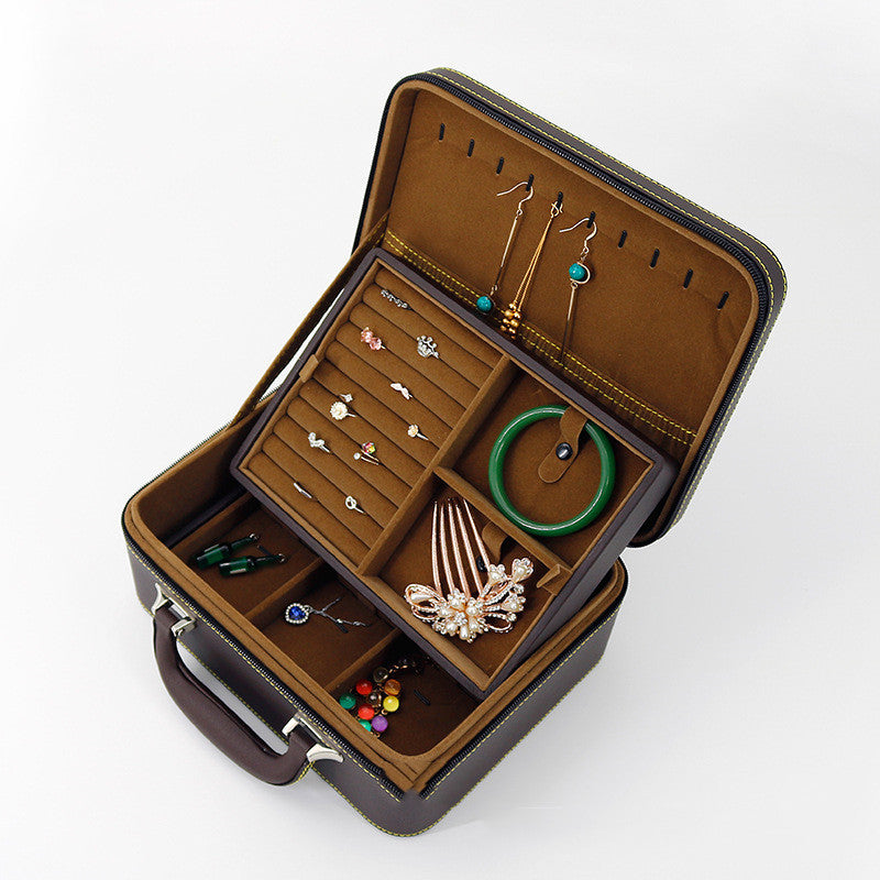 Packaging Leather Large Capacity Jewelry Storage Box