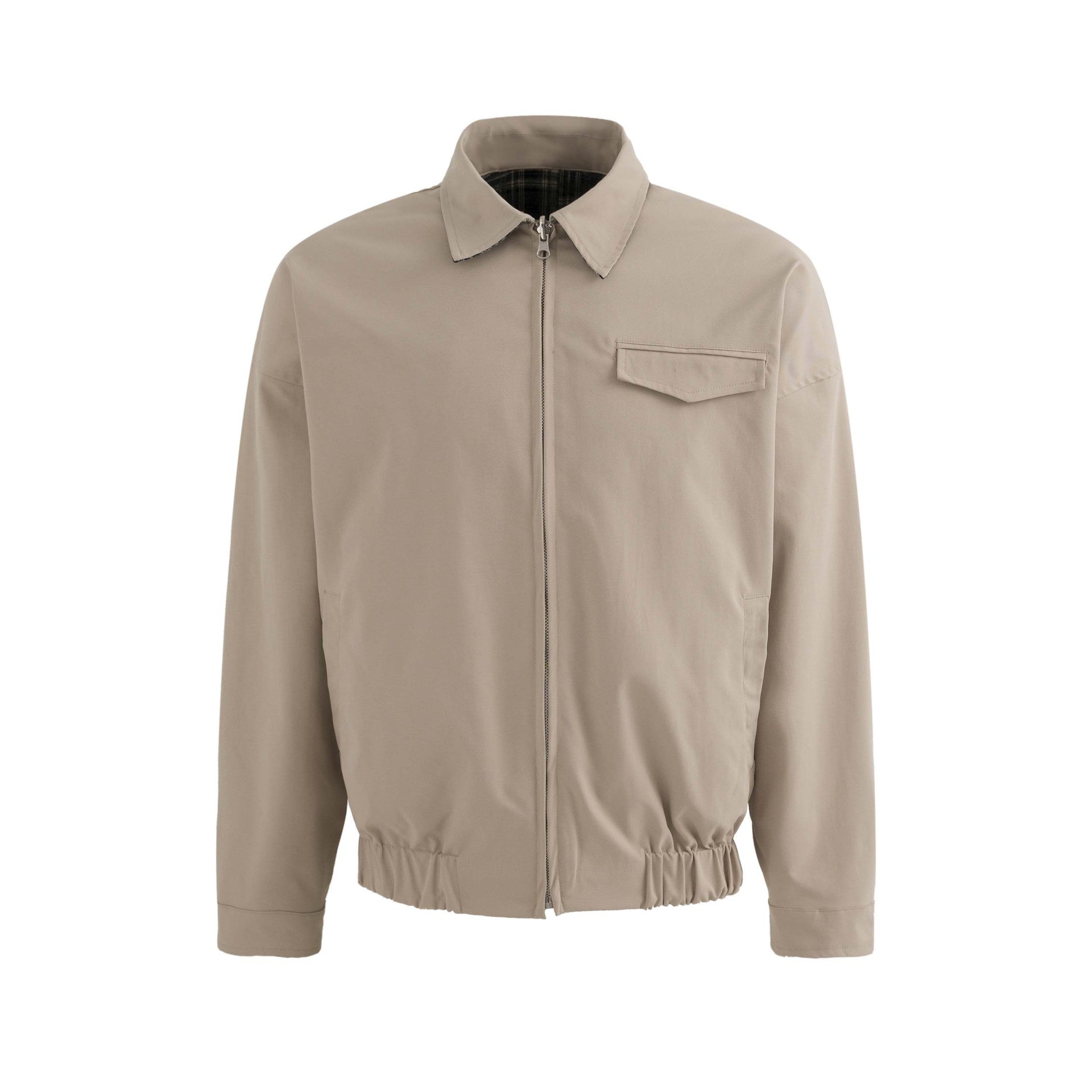 Vintage Plaid Spliced Reversible Lapel Jacket Unisex Fashion Loose Casual Versatile Outerwear