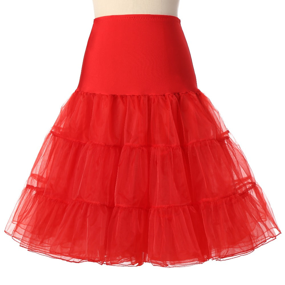 Short Petticoat For Wedding Vintage Tulle Petticoat Crinoline Underskirt Rockabilly Swing Tutu Skirt