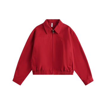 Vintage Red Versatile Harrington Jacket