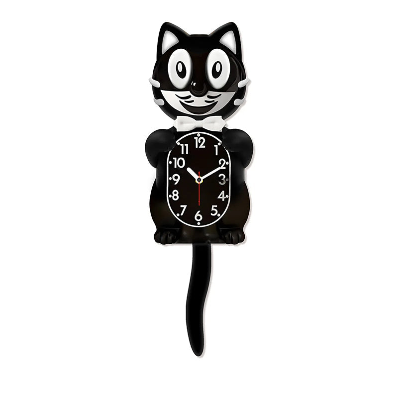 New Hot American Classic Kit Cat Clock: Swing Tail, Creative, Cute Gift, Retro Decor, Hanging Design.