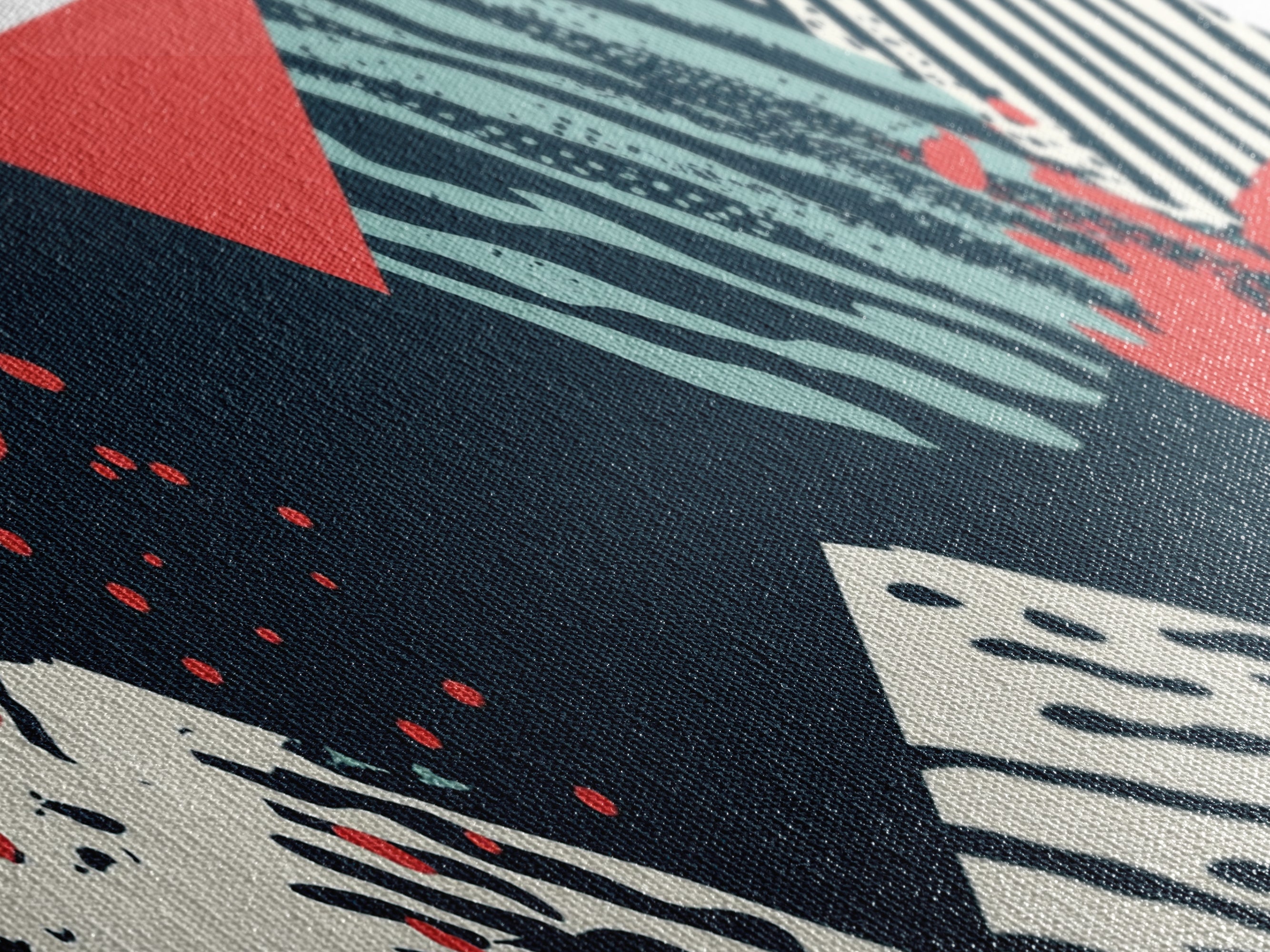 Retro 90s Mall Art - Framed Canvas Print - Mall Wall Decor