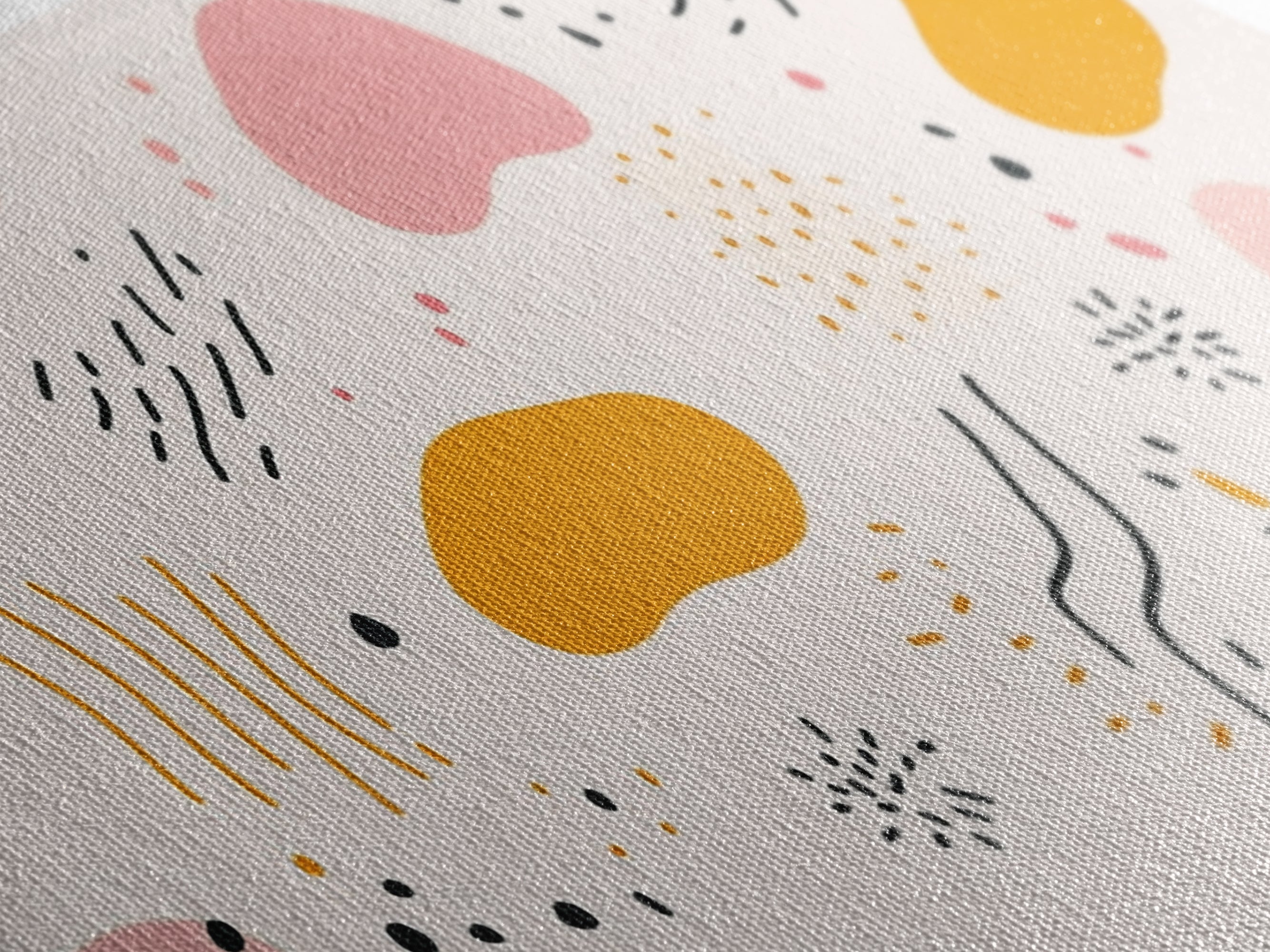 Mid Cenutry Modern Retro 90s Inspired Shopping Mall Wall Art Canvas Print, Abstract Art, Horizontal Canvas Ready To Hang