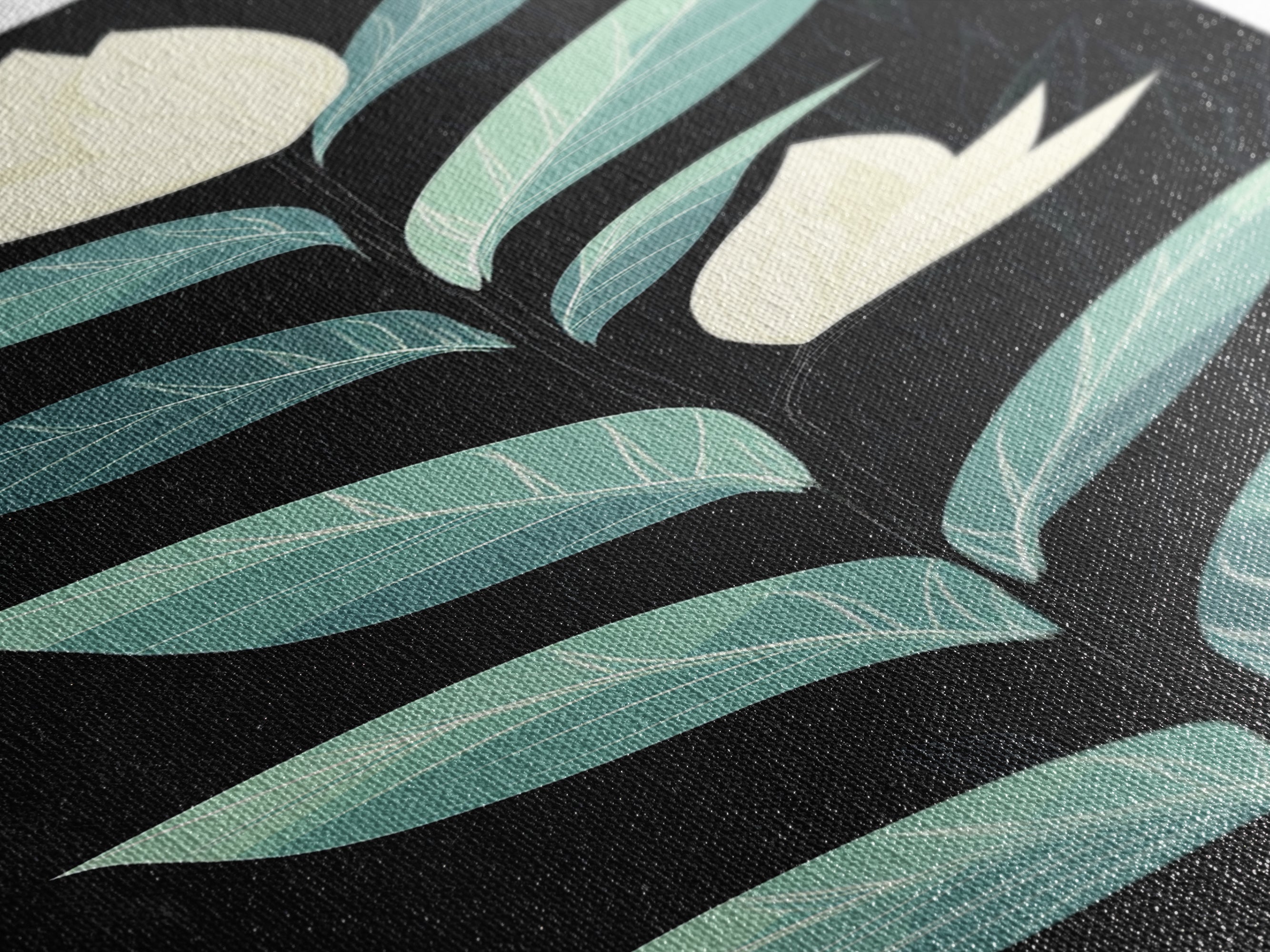 Retro Mid Century Modern Flower Painting Print, Accent Piece, Accent Art, Tall and Narrow Art, Skinny Wall Art, Floral Decor, Botanical Print