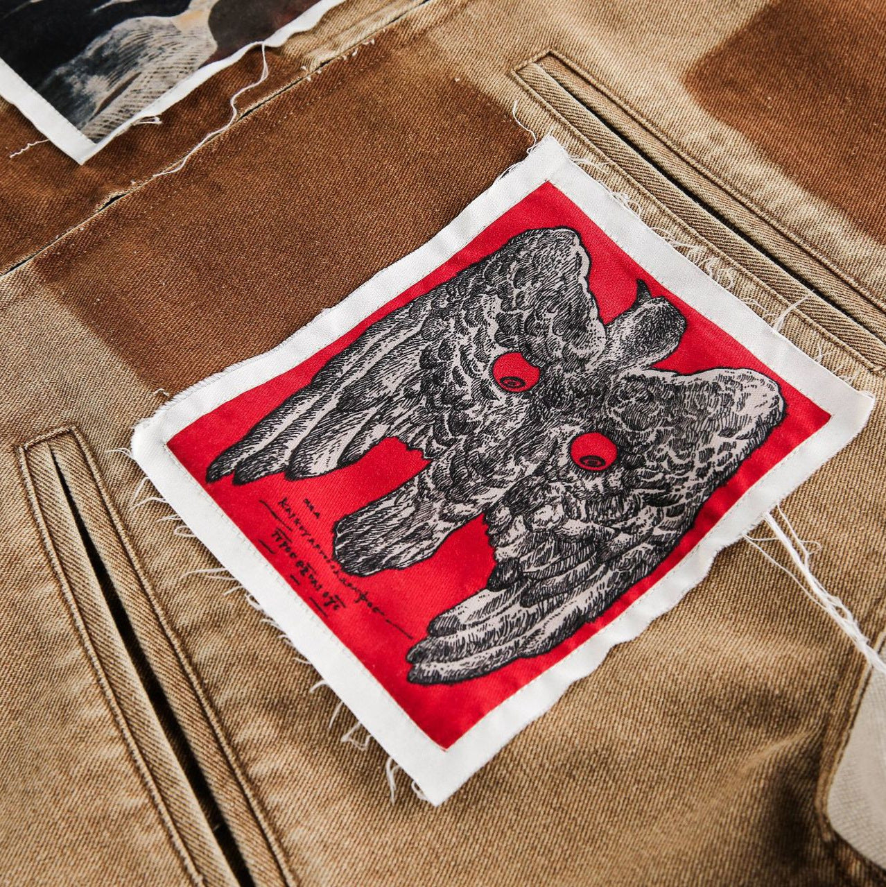 Street Style Patchwork Printed Vintage Heavyweight Jacket