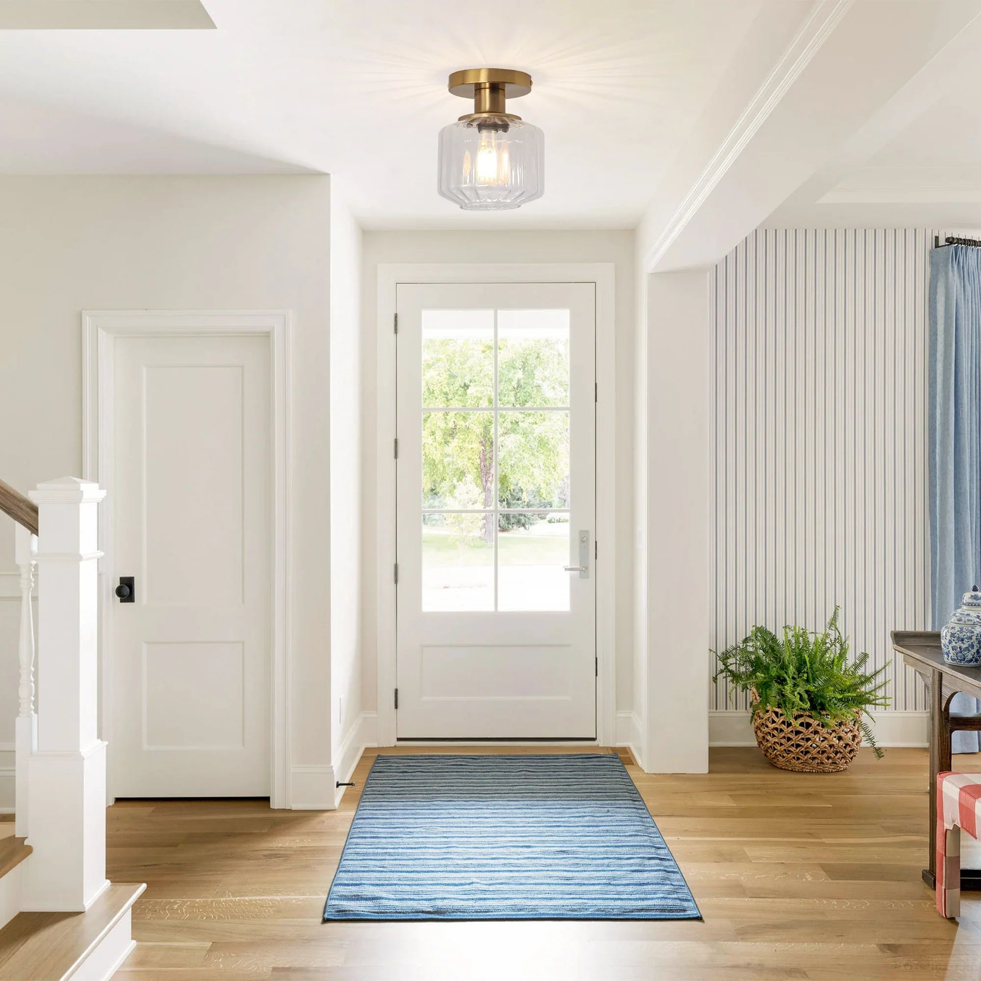 6 Inch Marico 1-Light Semi-Flush Mount Ceiling Light