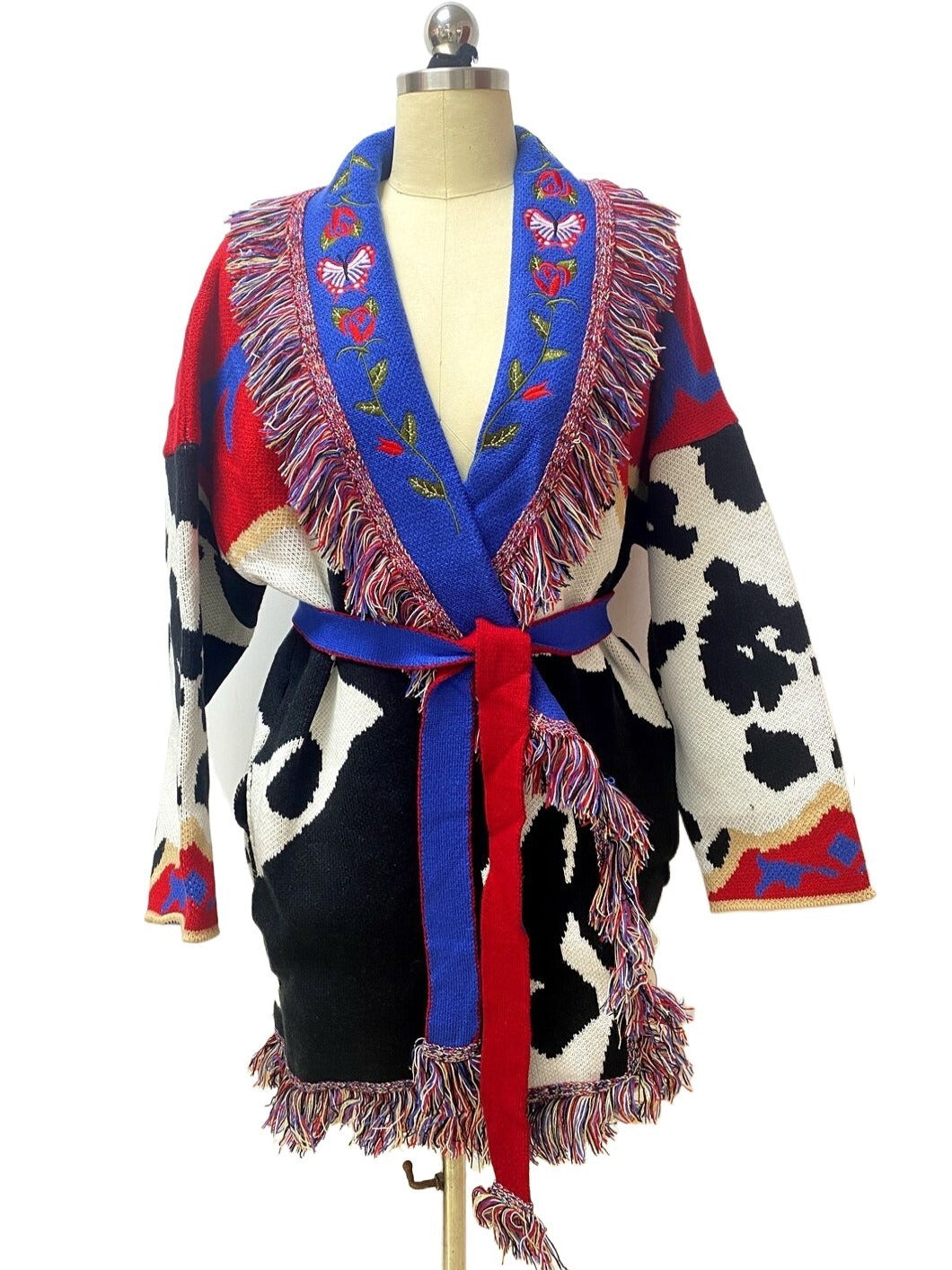 Cardigan Feminino Thick Long Sweater Women Autumn Knitted Top Solid Knitwear Winter Woman Vintage Clothing Coat