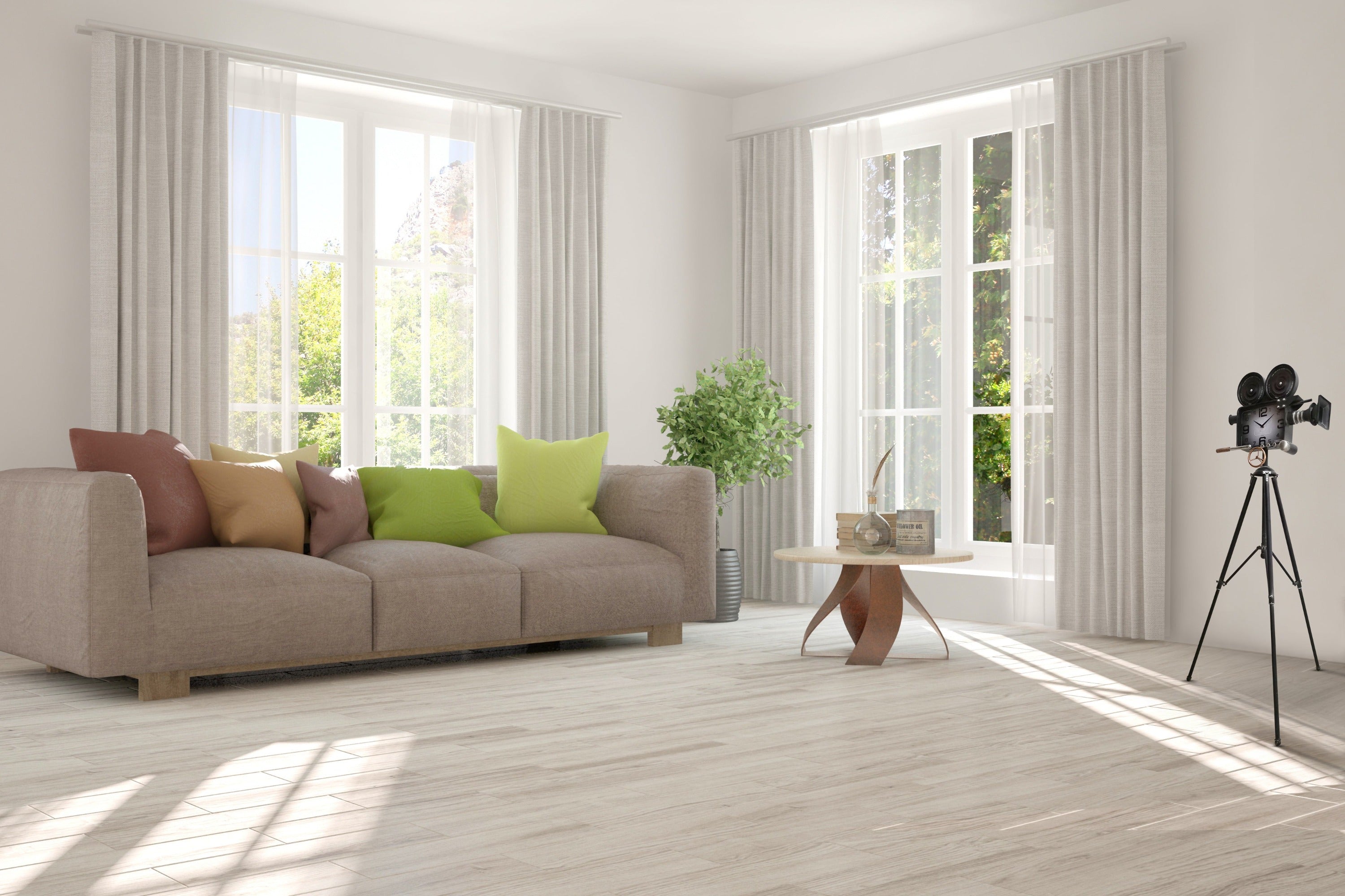 Vintage Movie Camera Miniature Ornamental Novelty Collectors Clock by Peterson Housewares & Artwares