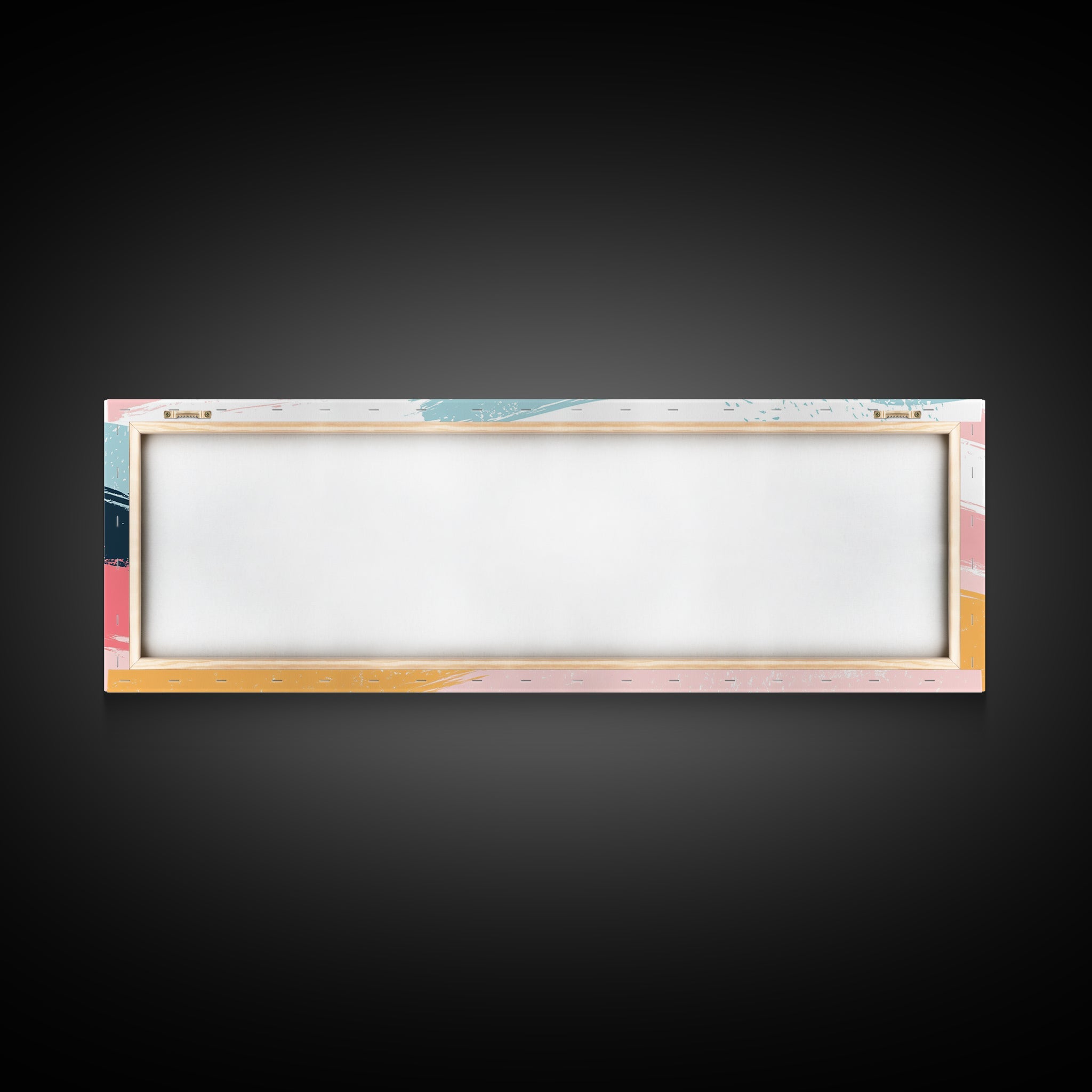 Retro 90s Inspired Wall Art, Framed Canvas Print, Pink and Cerise Swishes, Boho Abstract Art, Modern Art / Home Decor