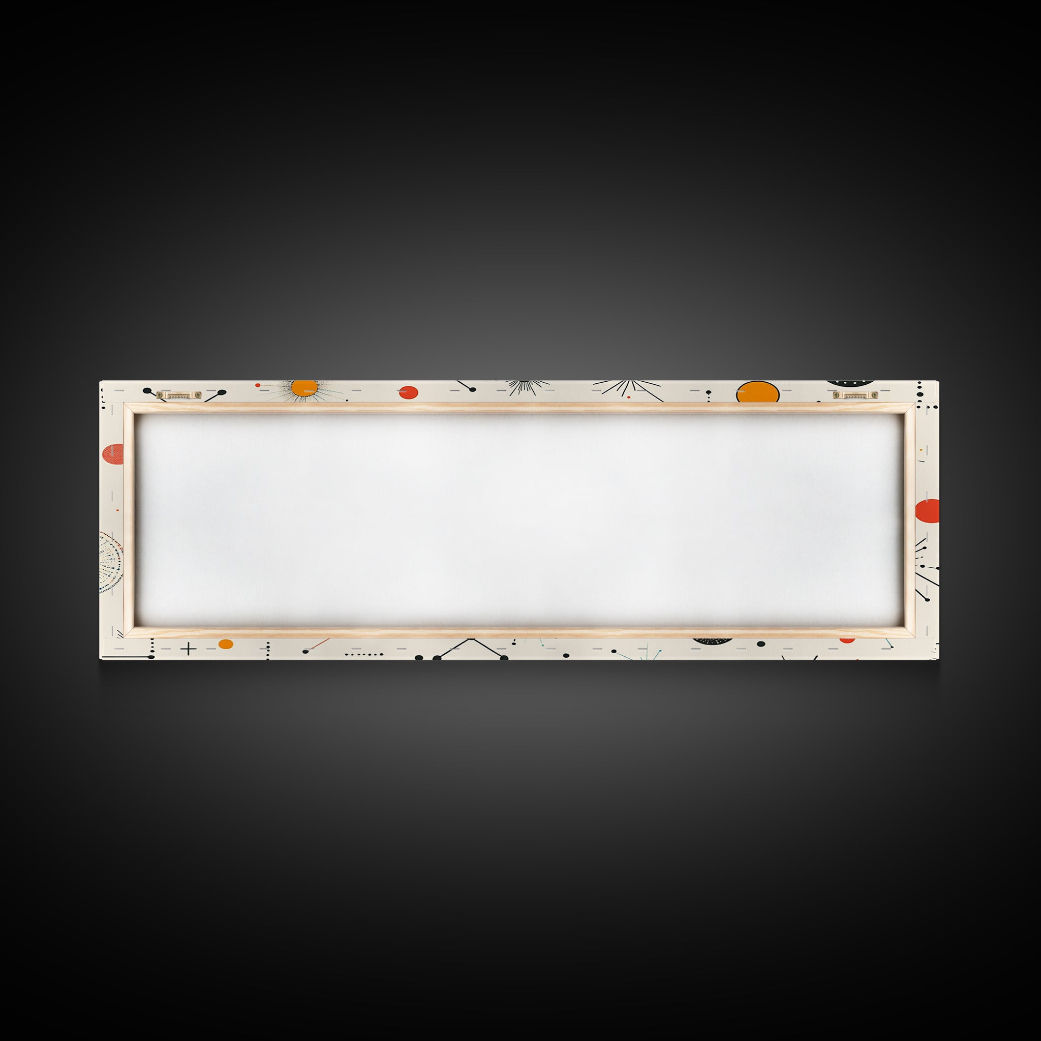 Retro Star Pattern Wall Art Print, Canvas Print, Trendy Art, Eclectic / Kitsch Decor, Midcentury Modern Nursery Decor, Cute Art for Kid's Room