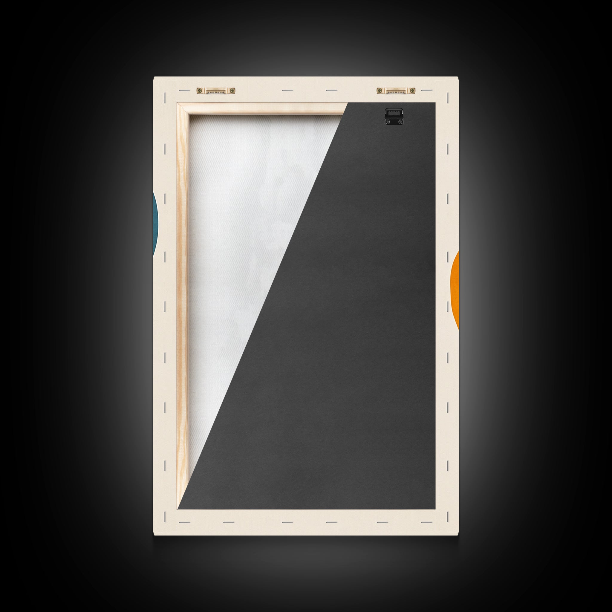 Large Abstract Canvas Wall Art Framed Canvas Print Modern Abstract Painting Colors and Shapes Retro Modern Art