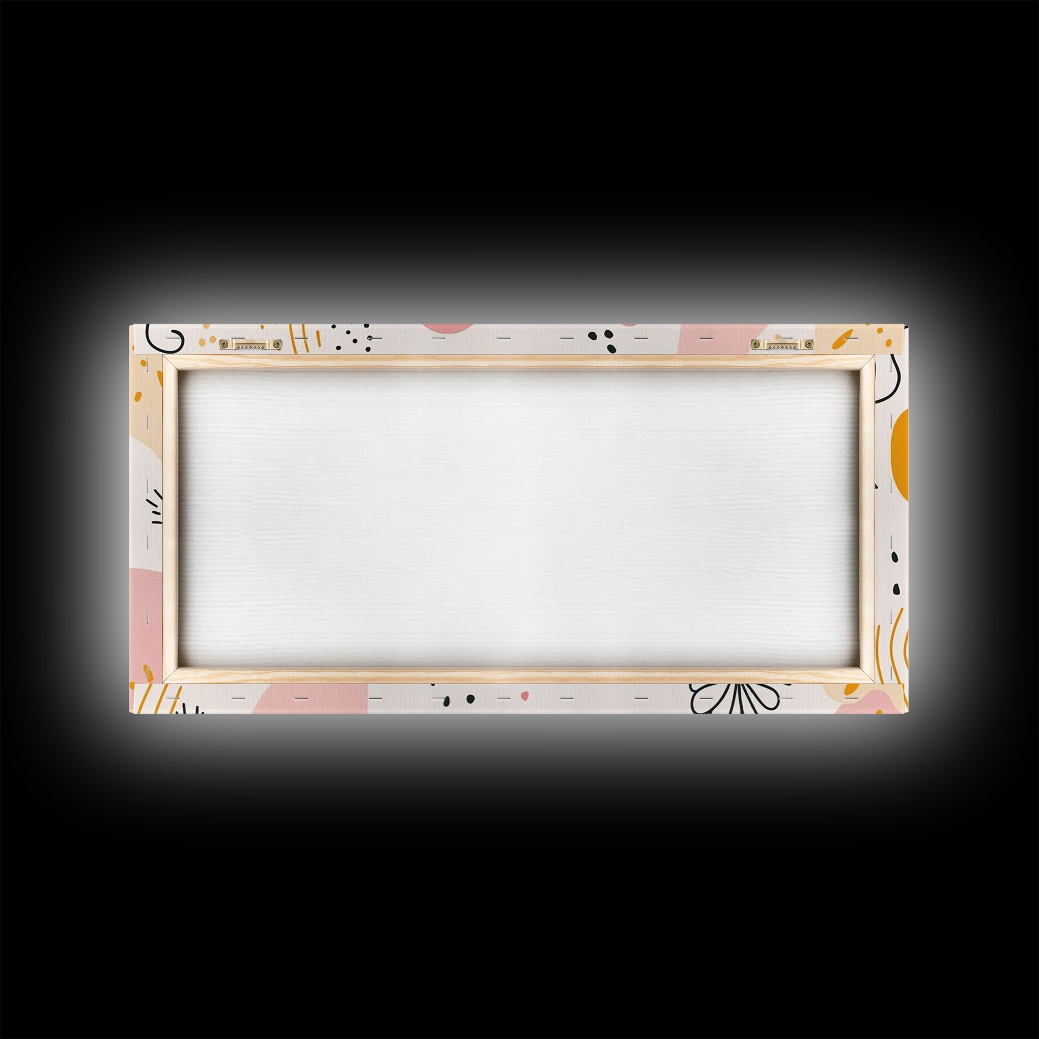 Mid Cenutry Modern Retro 90s Inspired Shopping Mall Wall Art Canvas Print, Abstract Art, Horizontal Canvas Ready To Hang