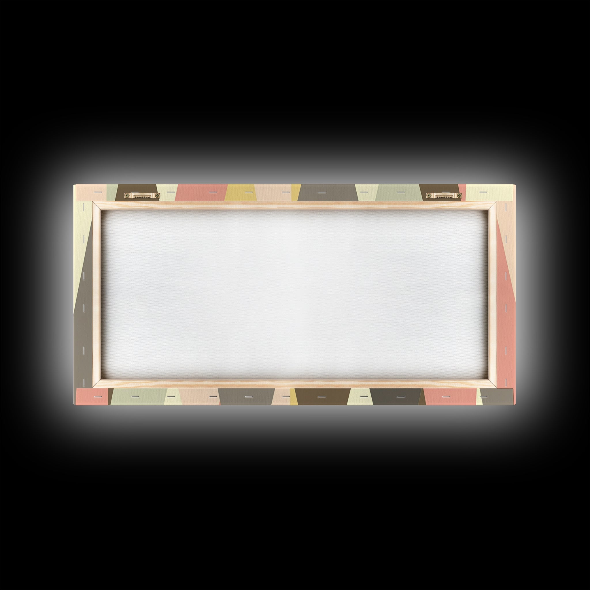 Mid Century Modern Abstract Geometric Shapes Wall Art, Diamonds and Chevrons, MCM Decor, Retro Living Room Art