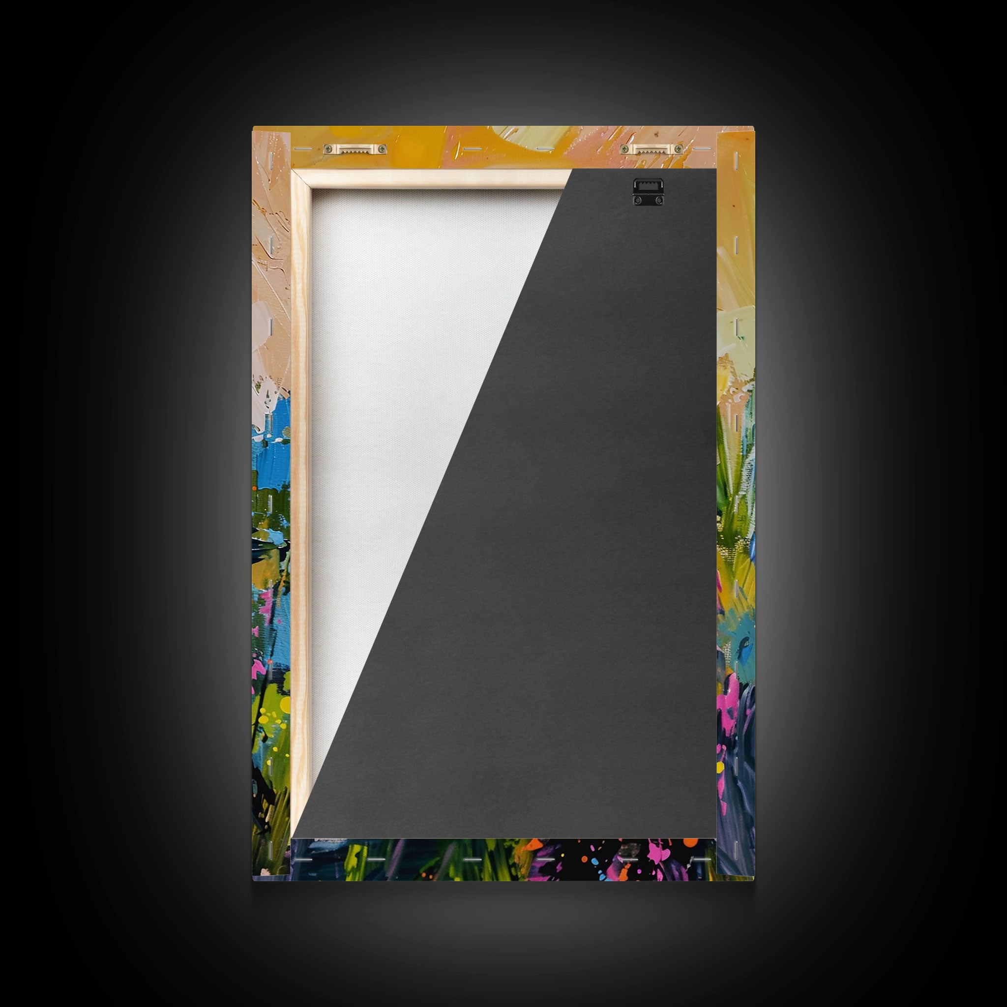 Halloween Ghost Bride Framed Canvas Print, Unique Spooky Decor, Living Room Art, Whimsical Ghostly Home Decoration, Retro Style Wall Art