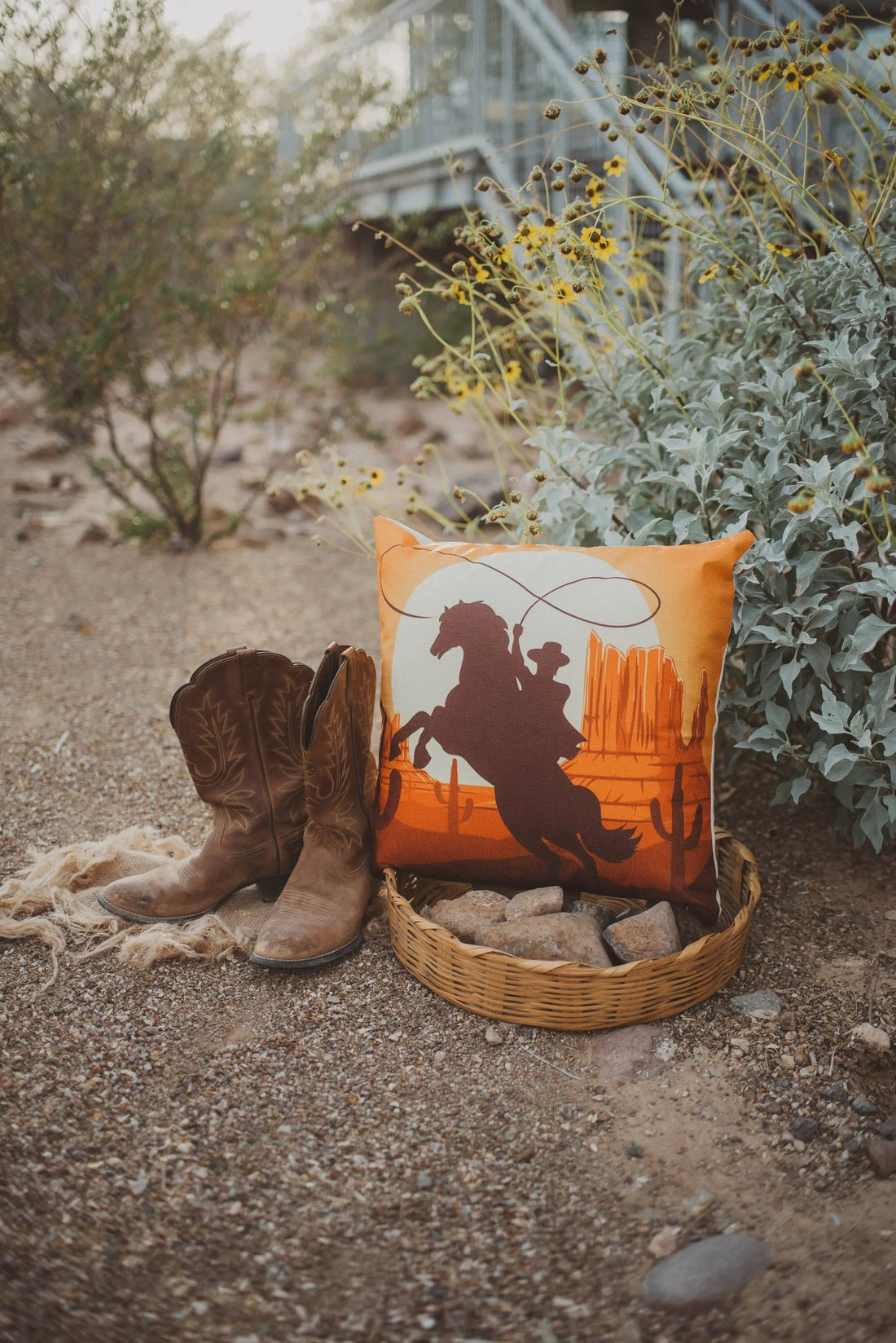 Cowboy | Pillow Cover | Throw Pillow | Horse Lover Gift | Home Decor | Cactus Decor | Western | Cest Throw Pillows | Vintage Pillow Covers by UniikPillows