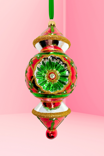 Dallas Reflector Glass Ornament