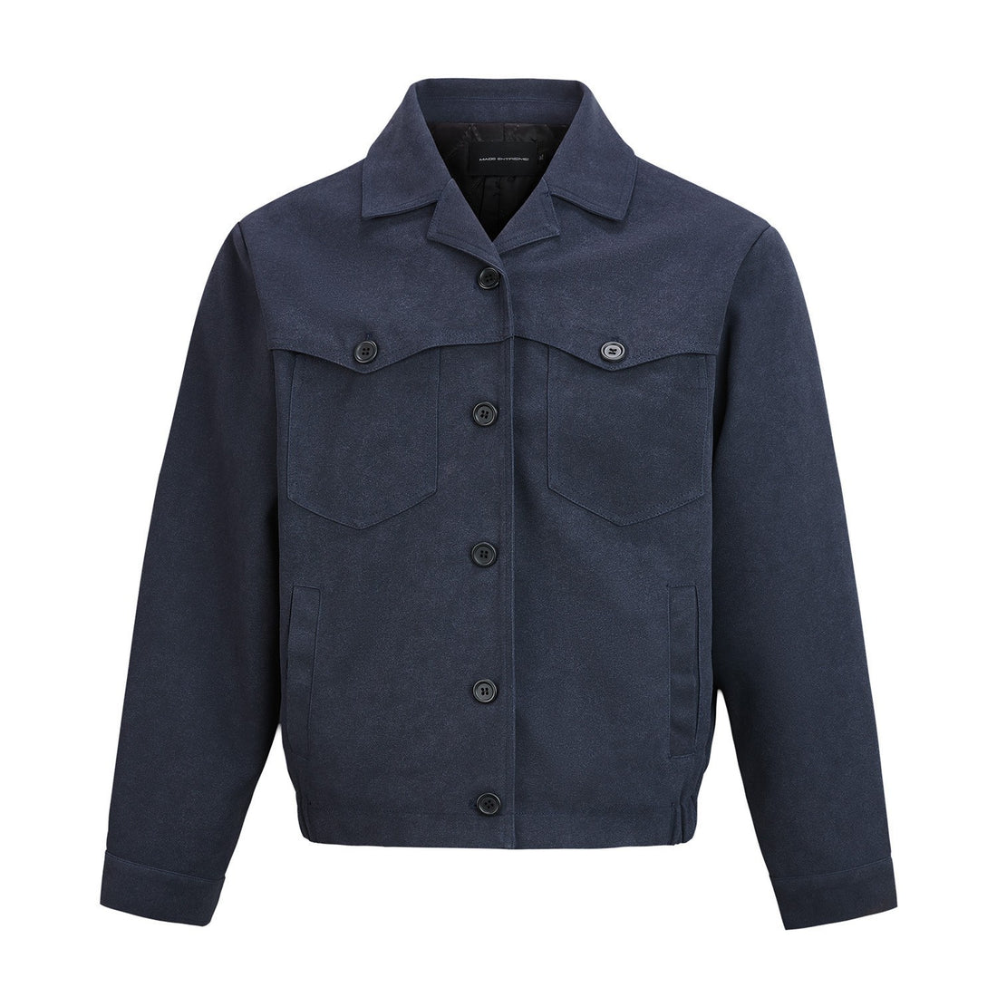 Vintage Collar Jacket with Short Wide Miu Style Suede Velvet Outerwear for Women