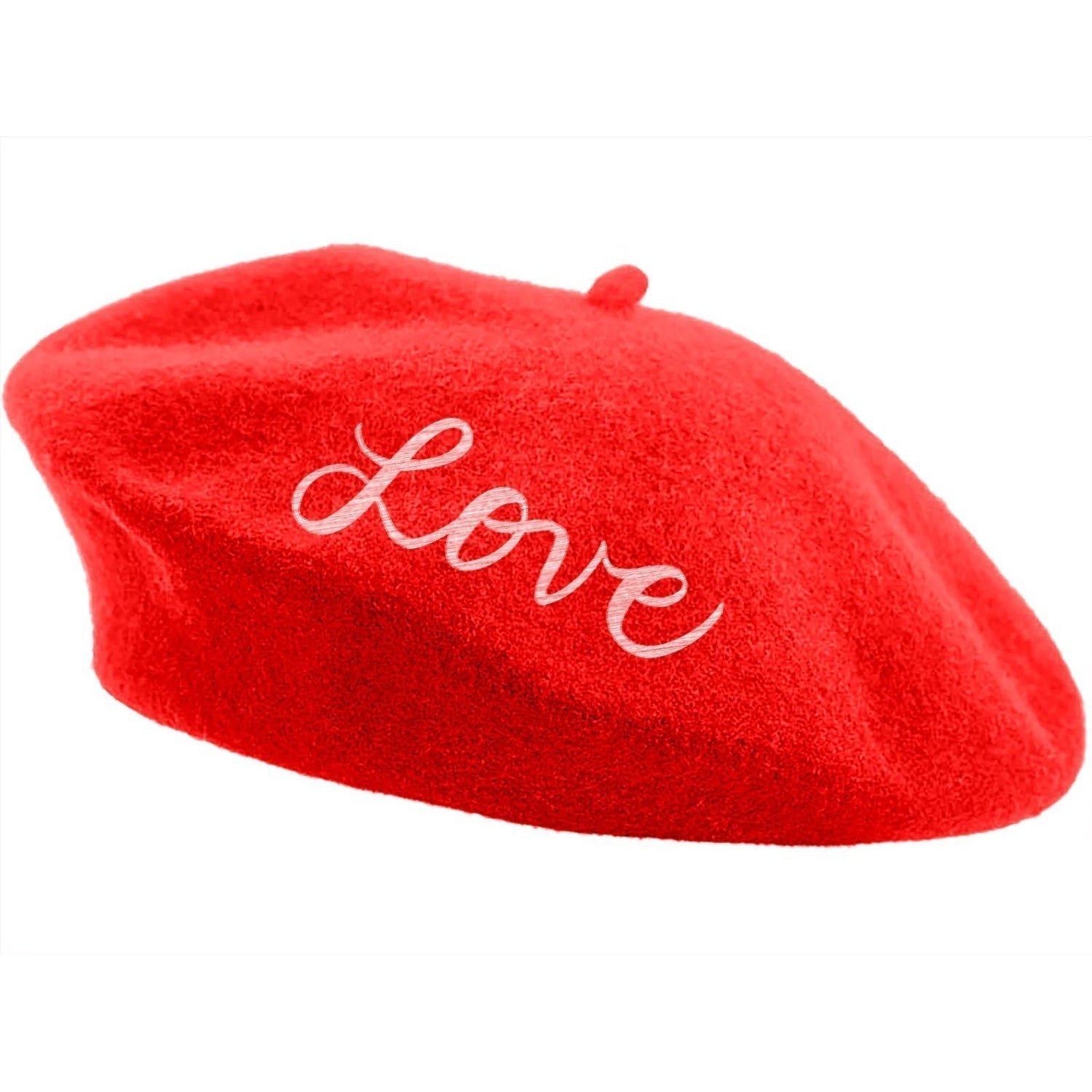 FLASH SALE: Embroidered Berets in 5 Fun Colors and Sayings | Wool and Nylon