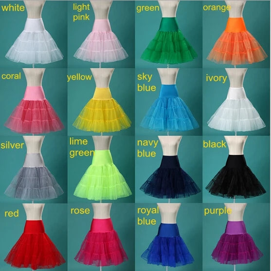 Short Organza Halloween Petticoat Crinoline Vintage Wedding Bridal Petticoat for Wedding Dresses Underskirt Rockabilly Tutu