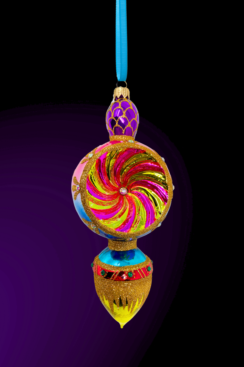 Gilded Fortune Polish Glass Ornament