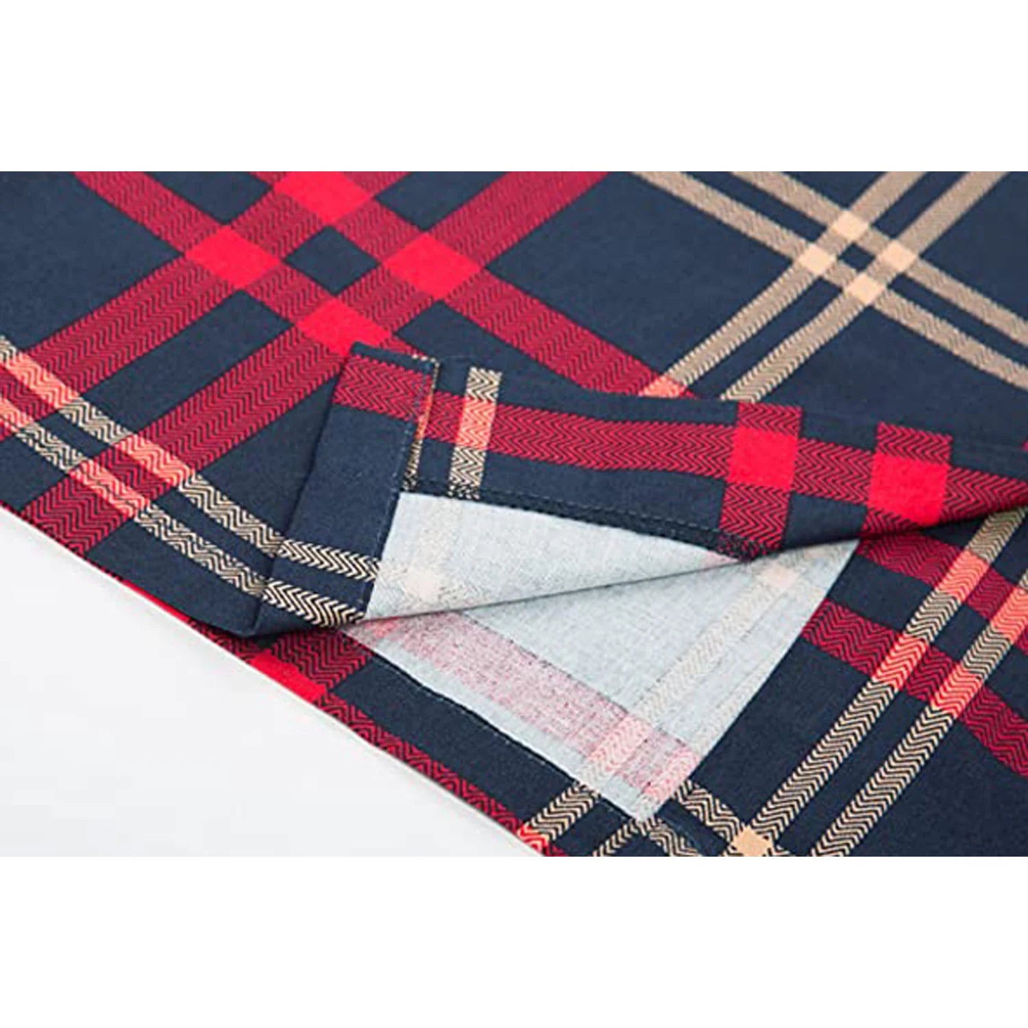 Short Sleeve Plaid Sheath Midi Dress