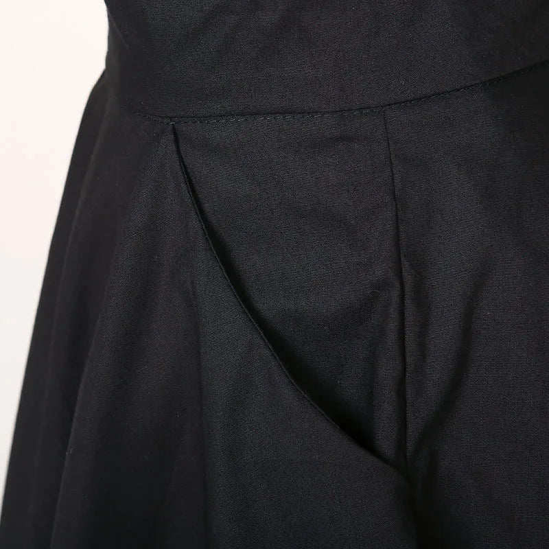 High Waist A Line Midi Skirt