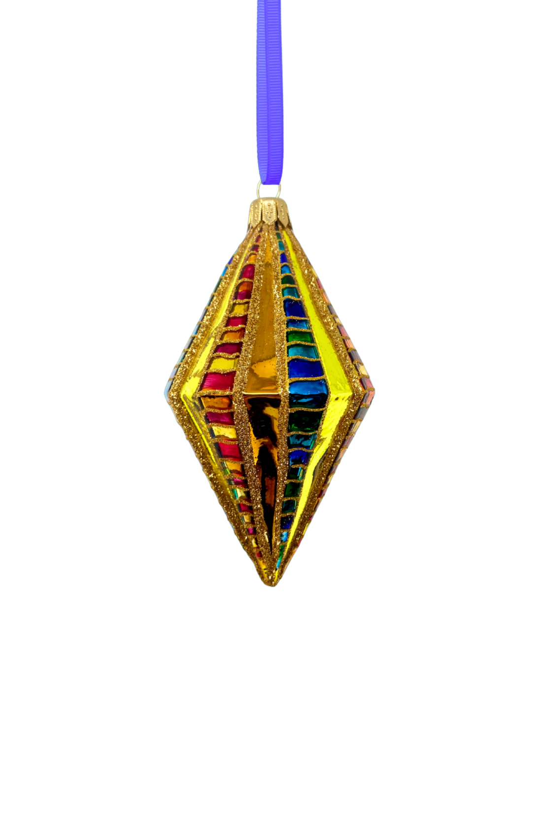 High Roller Diamond Glass Ornament