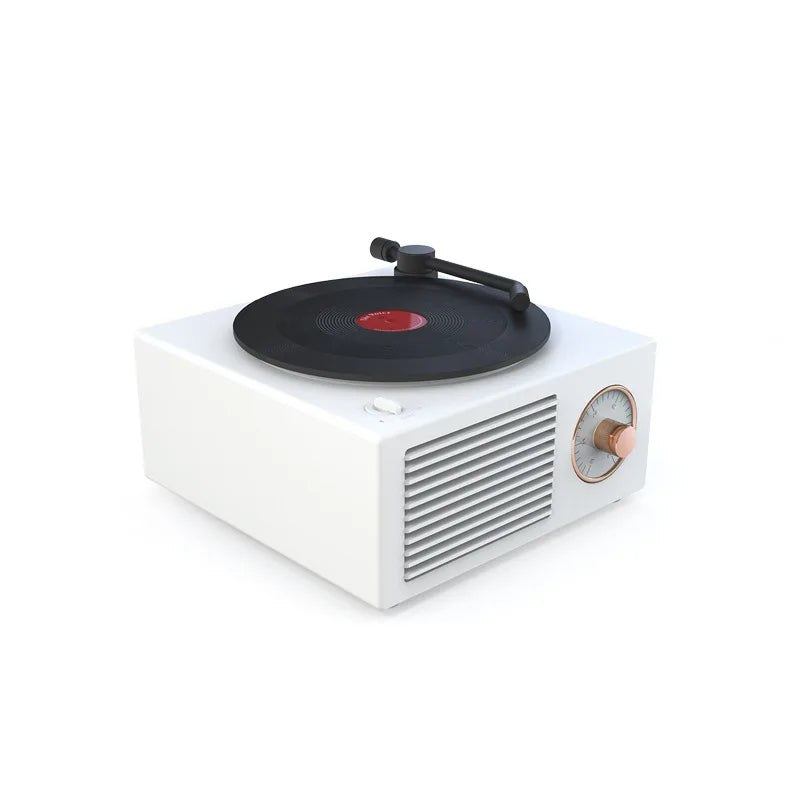 Retro Bluetooth Speaker Vinyl Record Player Bluetooth Audio Wireless Mini Portable Small Cannon Multifunctional