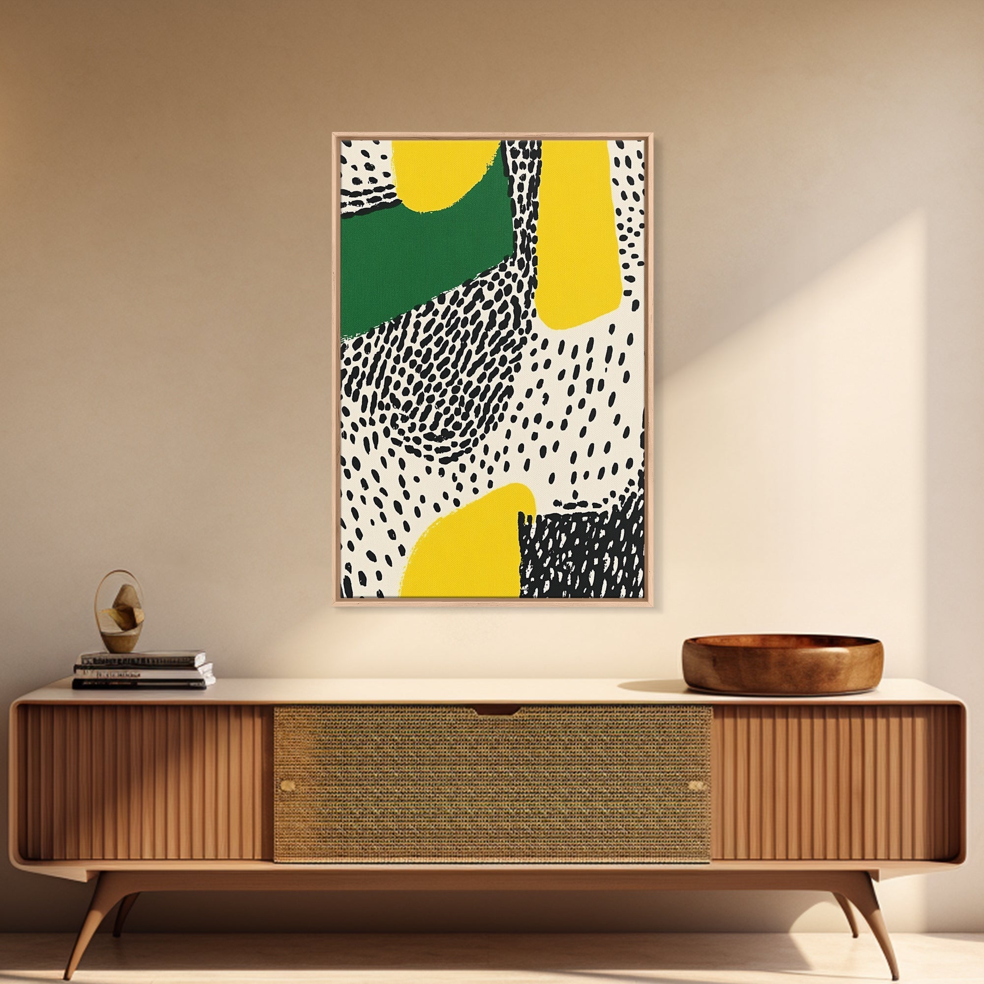 Retro Shopping Mall Wall Art Canvas Print, 1990s Inspired Abstract Art, Mall Art For Living Room Or Bed Room