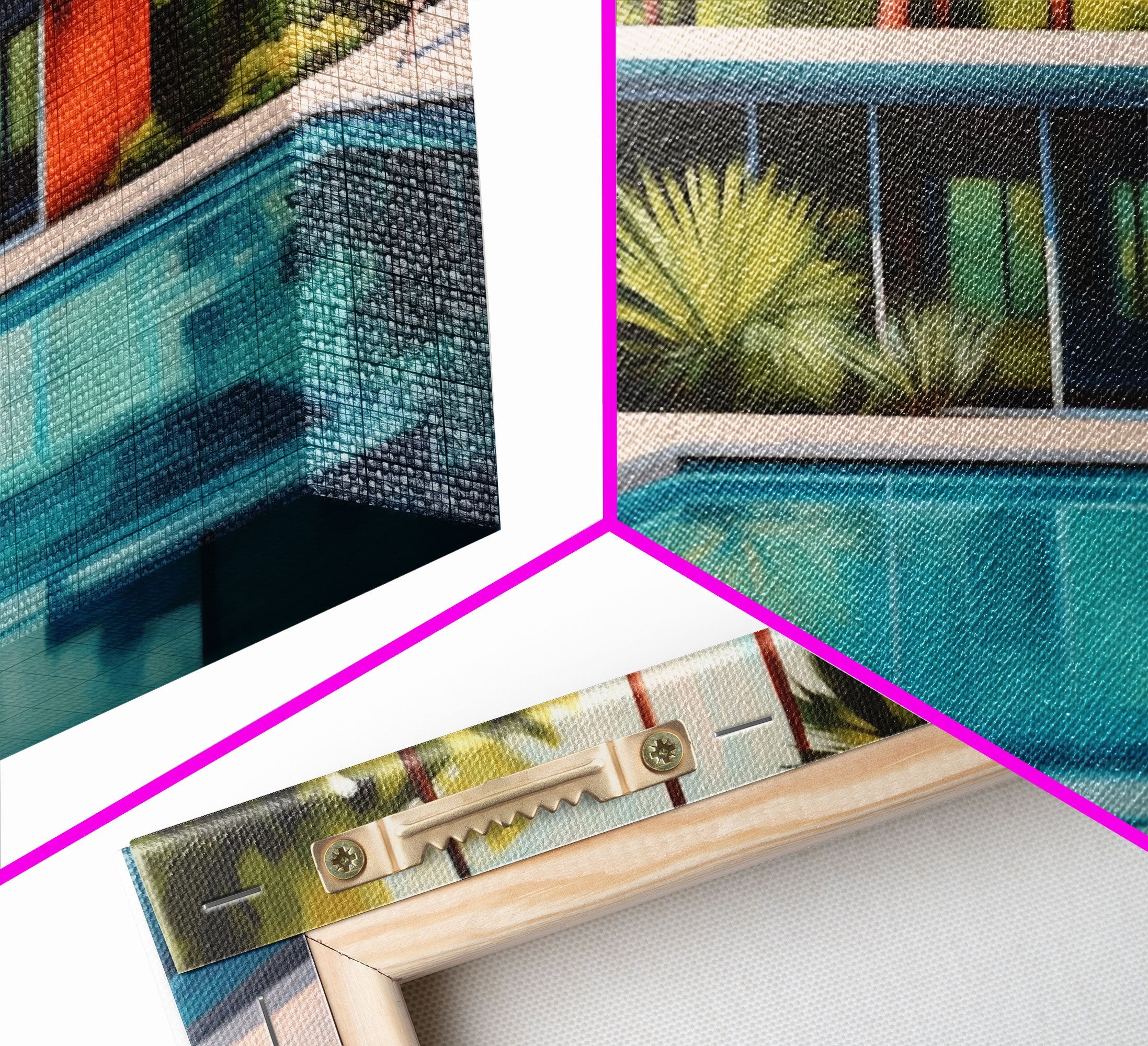 Mid Century Modern Wall Art, Mid Century House Print, Eames Era, Retro Art Print, Framed Wall Decor, MCM Architecture Study Wall Art