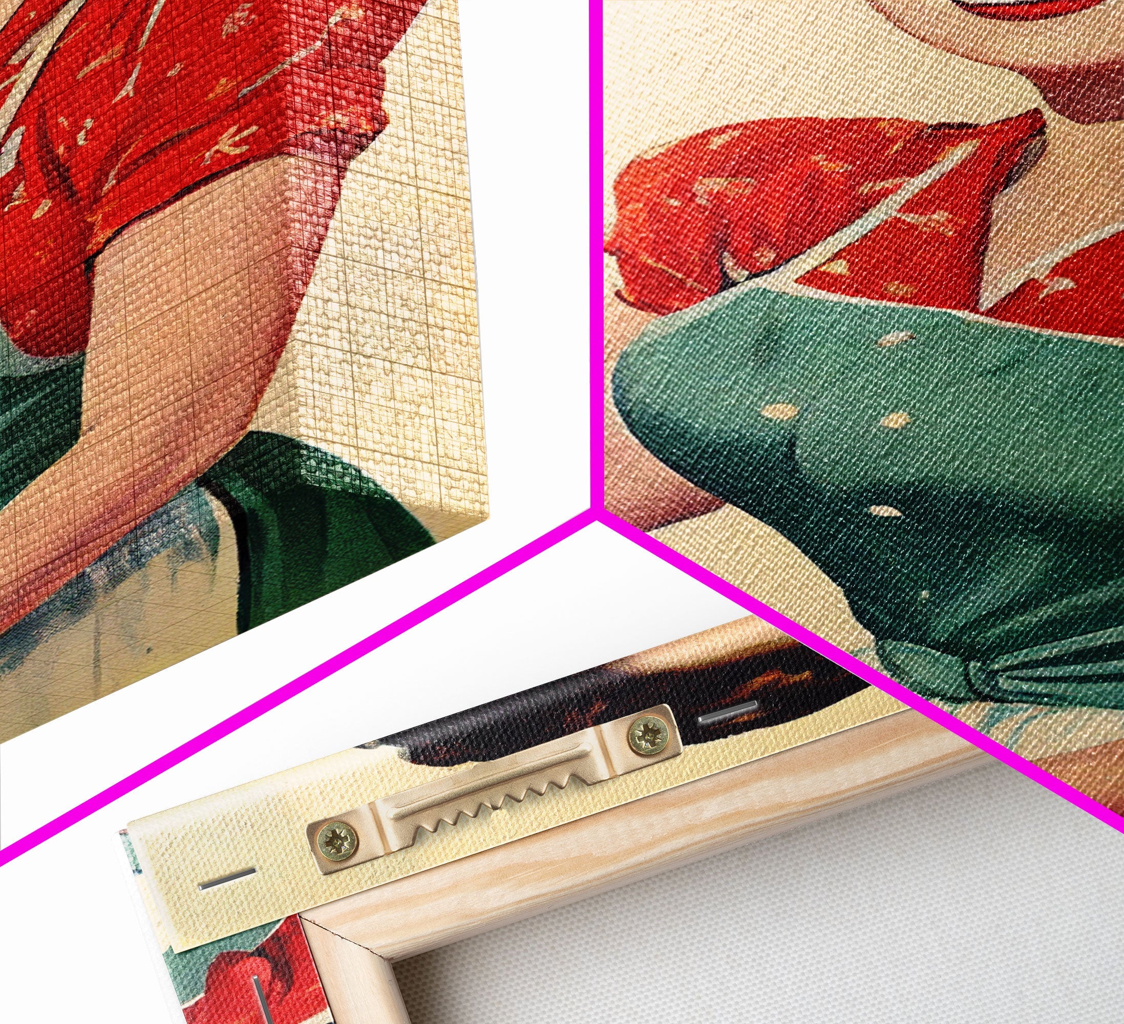 Retro 1950s Baking Advertisement, Home Maker, Kitchen Art, Framed Canvas Print, Framed Wall Art