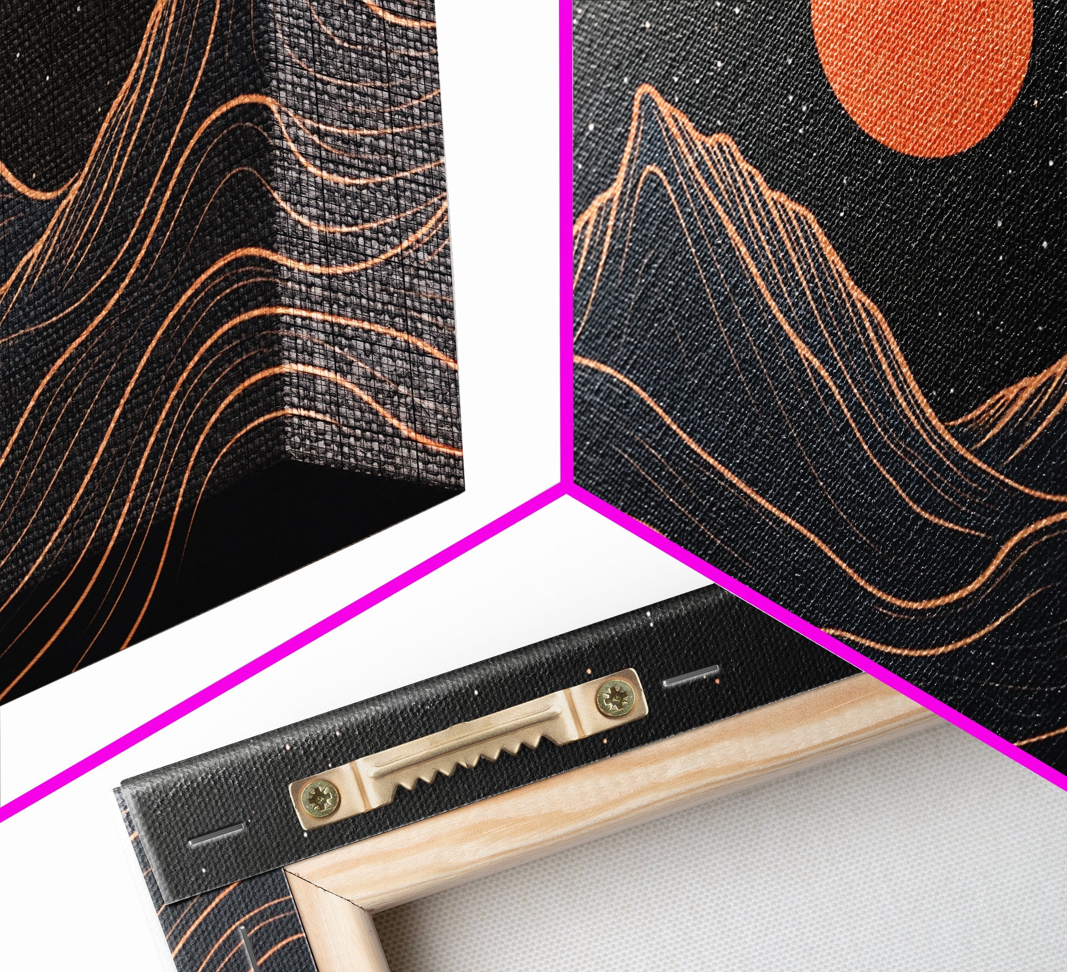 Retro Abstract Art, Art Deco Style, Atomic Age Inspired Wall Art, Pueblo Style Southwestern Art