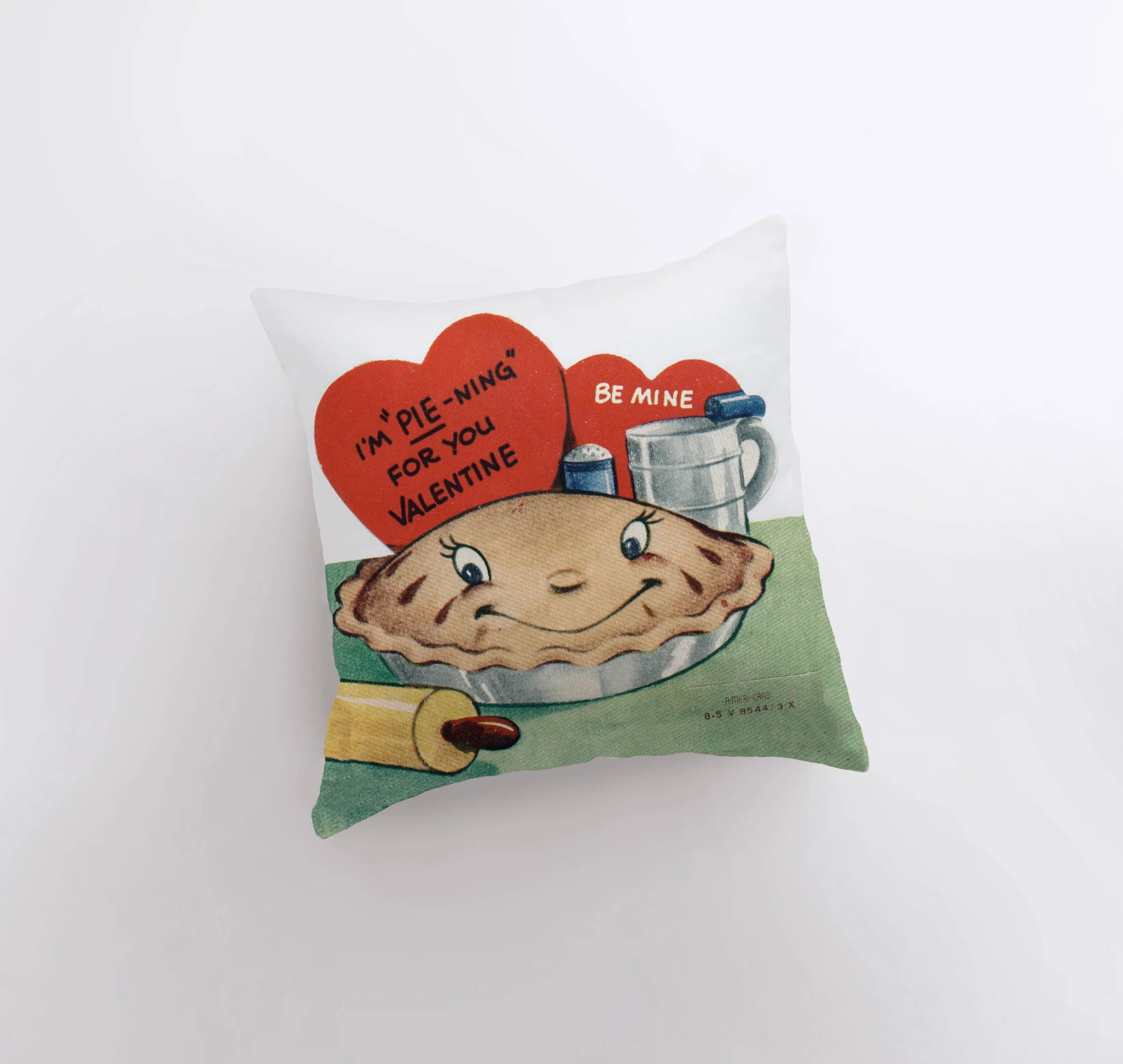 I'm Pie-ning for you Valentine Vintage Valentines | Pillow Cover | Throw Pillow | Personalized Gift | Valentines Day Gifts for Her by UniikPillows