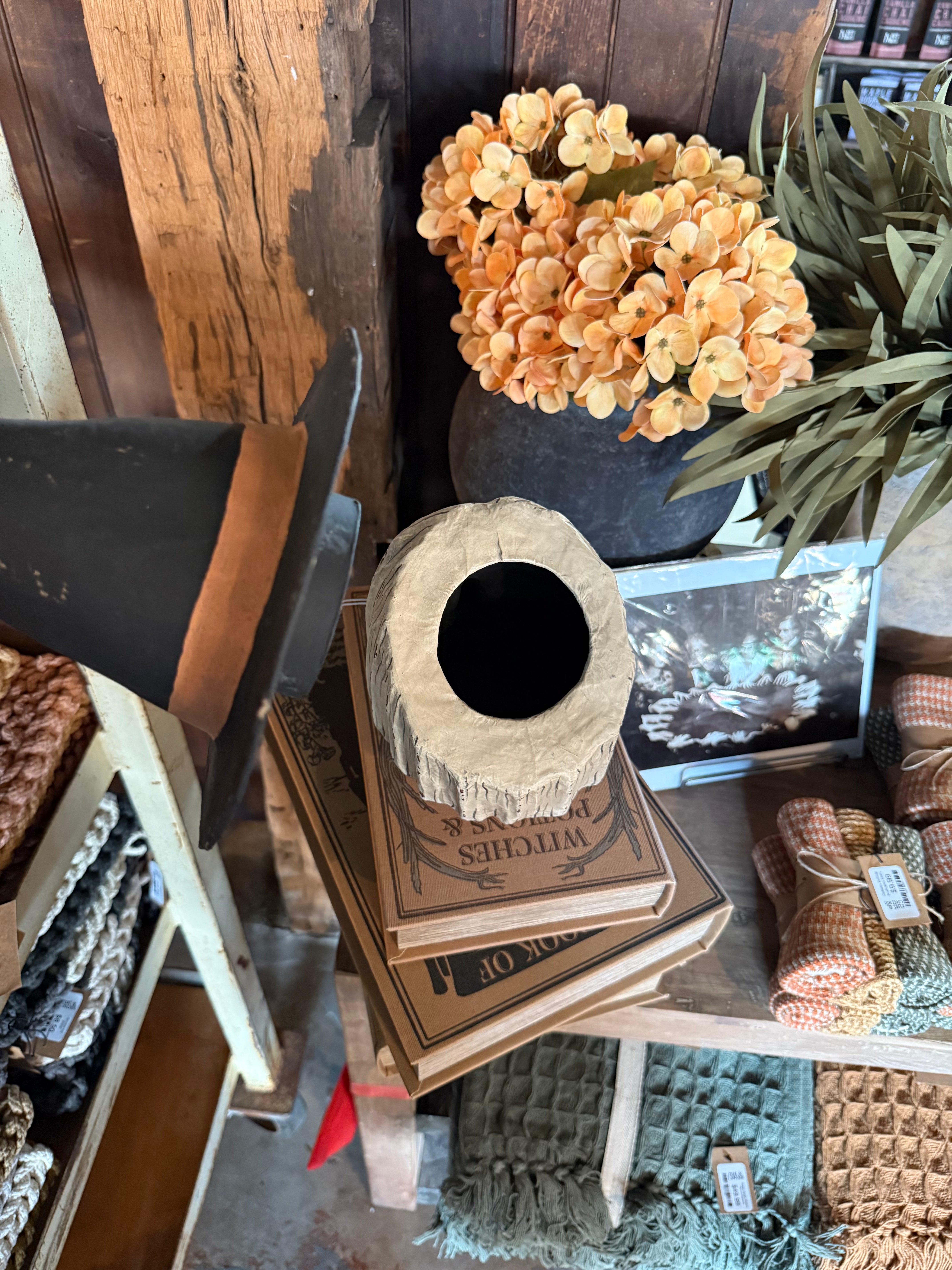 Retro Halloween Hag Paper Mache Witch