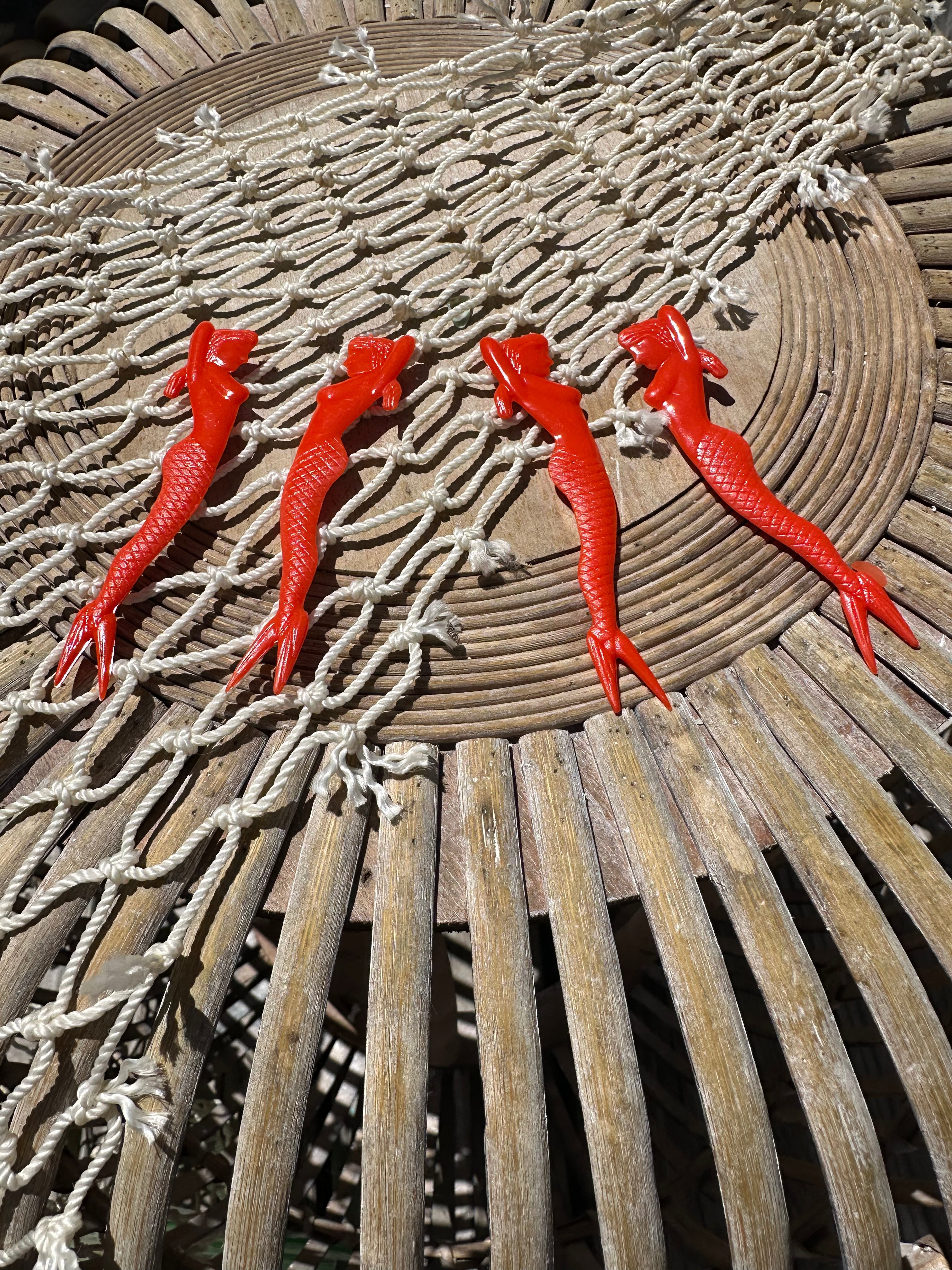 BULK Party Pack 1950's Pin Up Mermaid Swizzle Skewers Sticks Cocktail Fork- Unique Garnish Picks