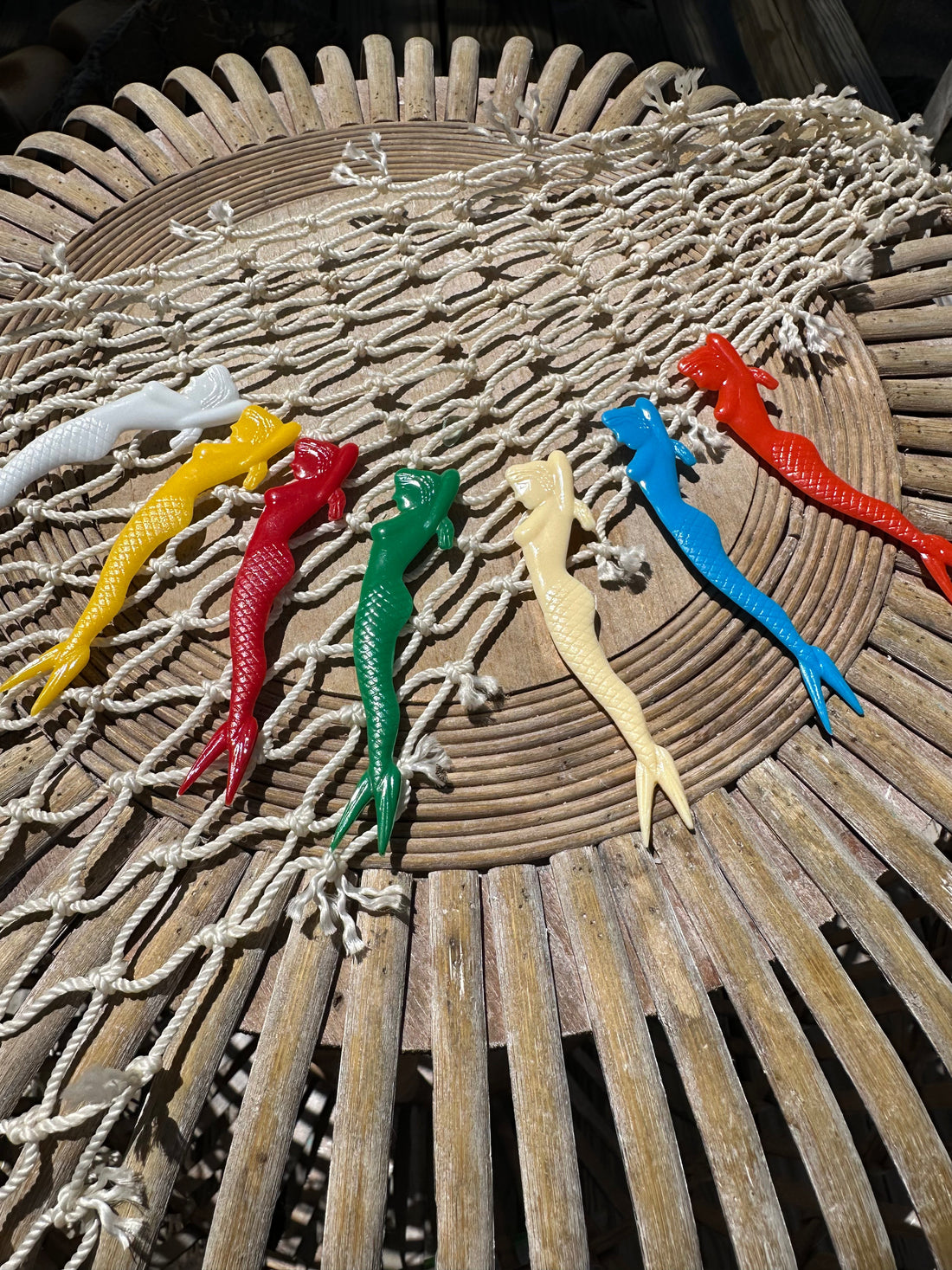 BULK Party Pack 1950's Pin Up Mermaid Swizzle Skewers Sticks Cocktail Fork- Unique Garnish Picks