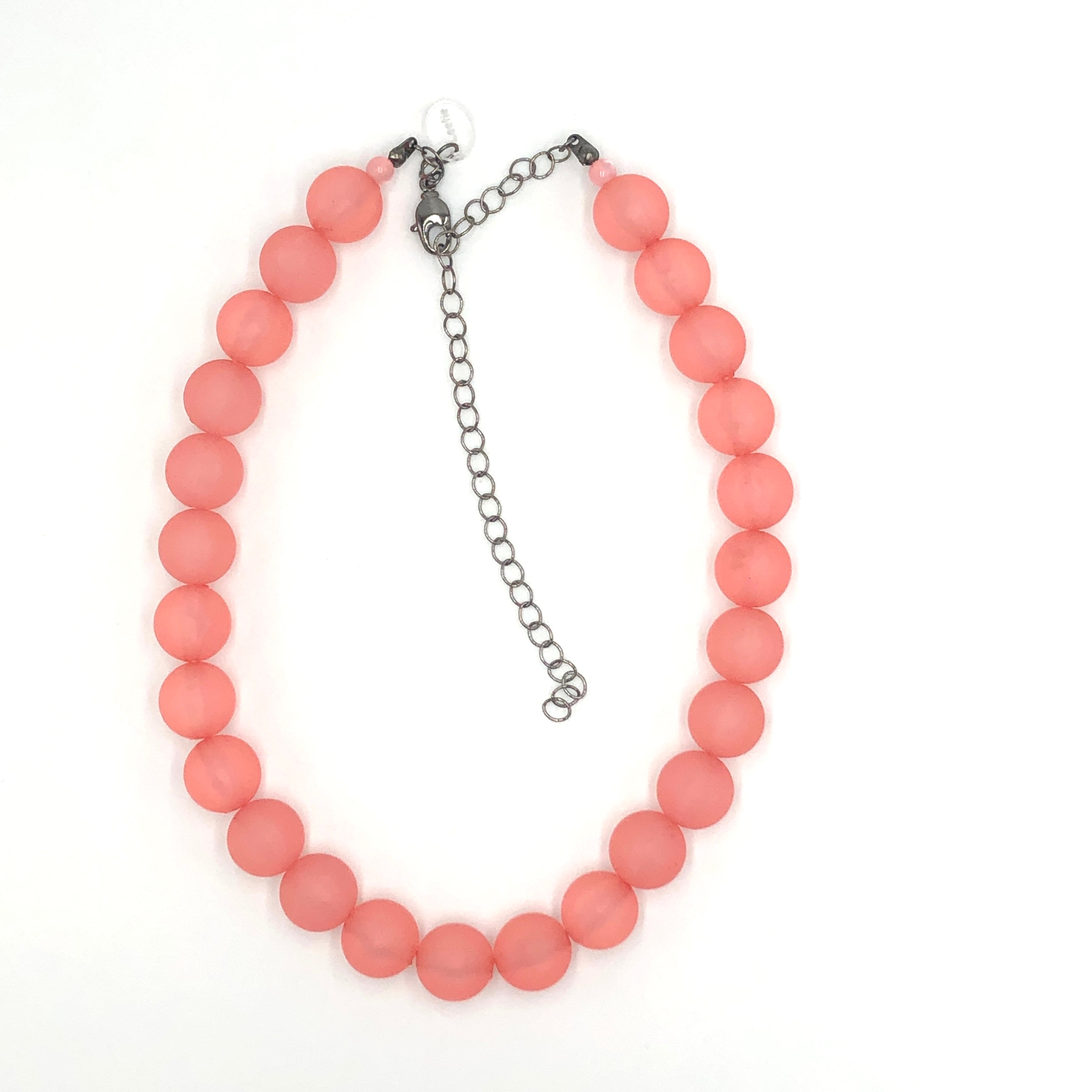 Coral Frosted Marco Necklace