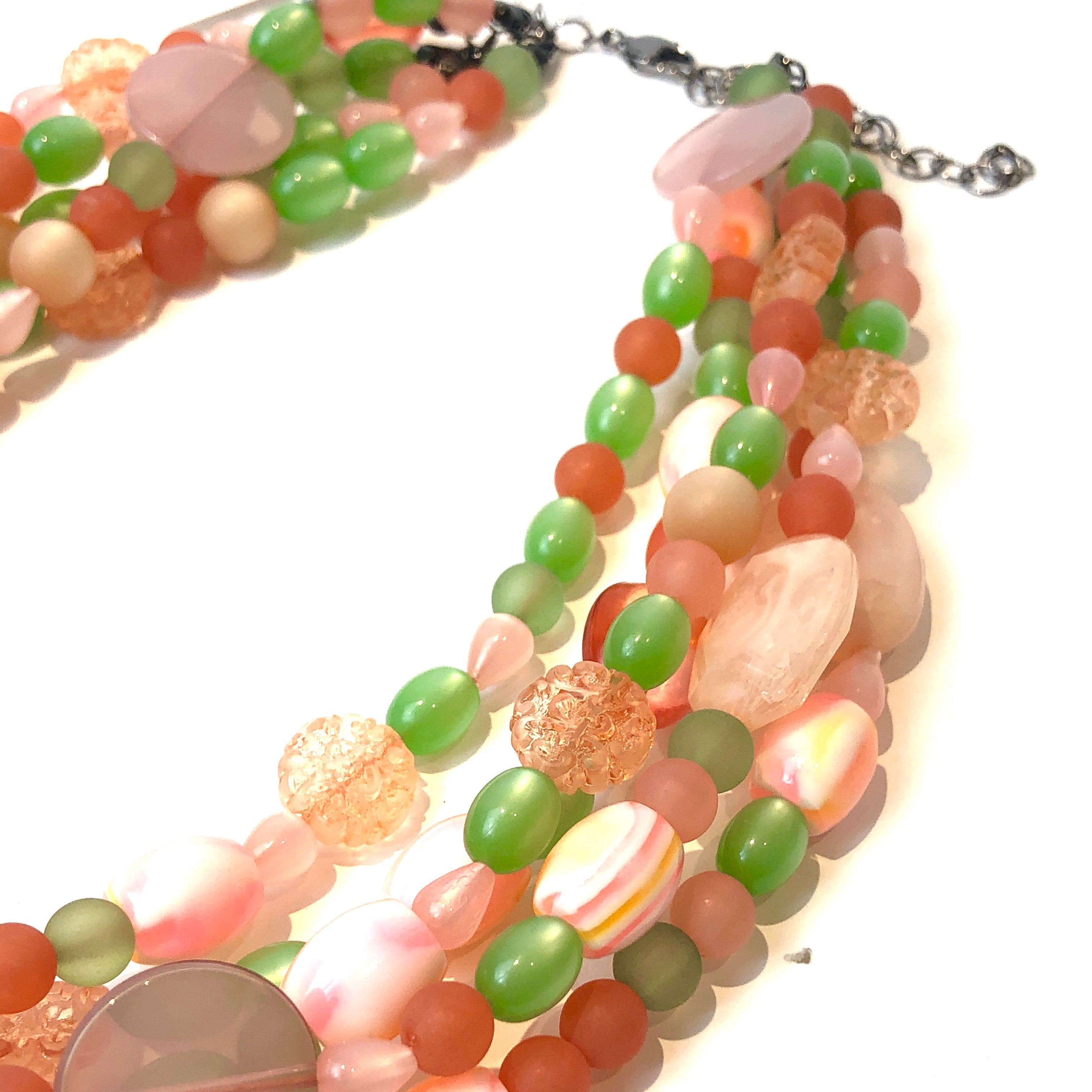 Peachy Sweet Sylvie Statement Necklace