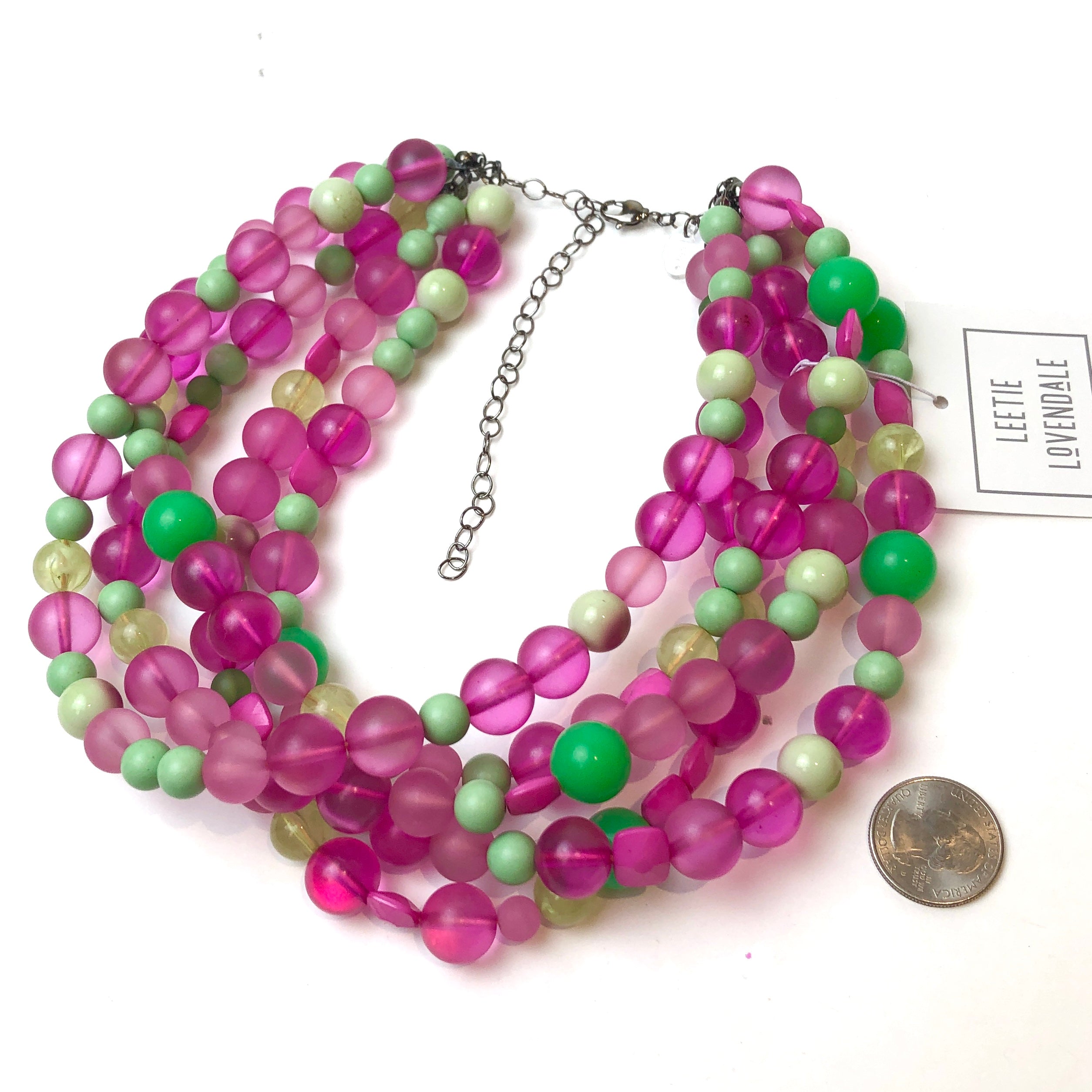 Old Frosted Florida Sylvie Statement Necklace